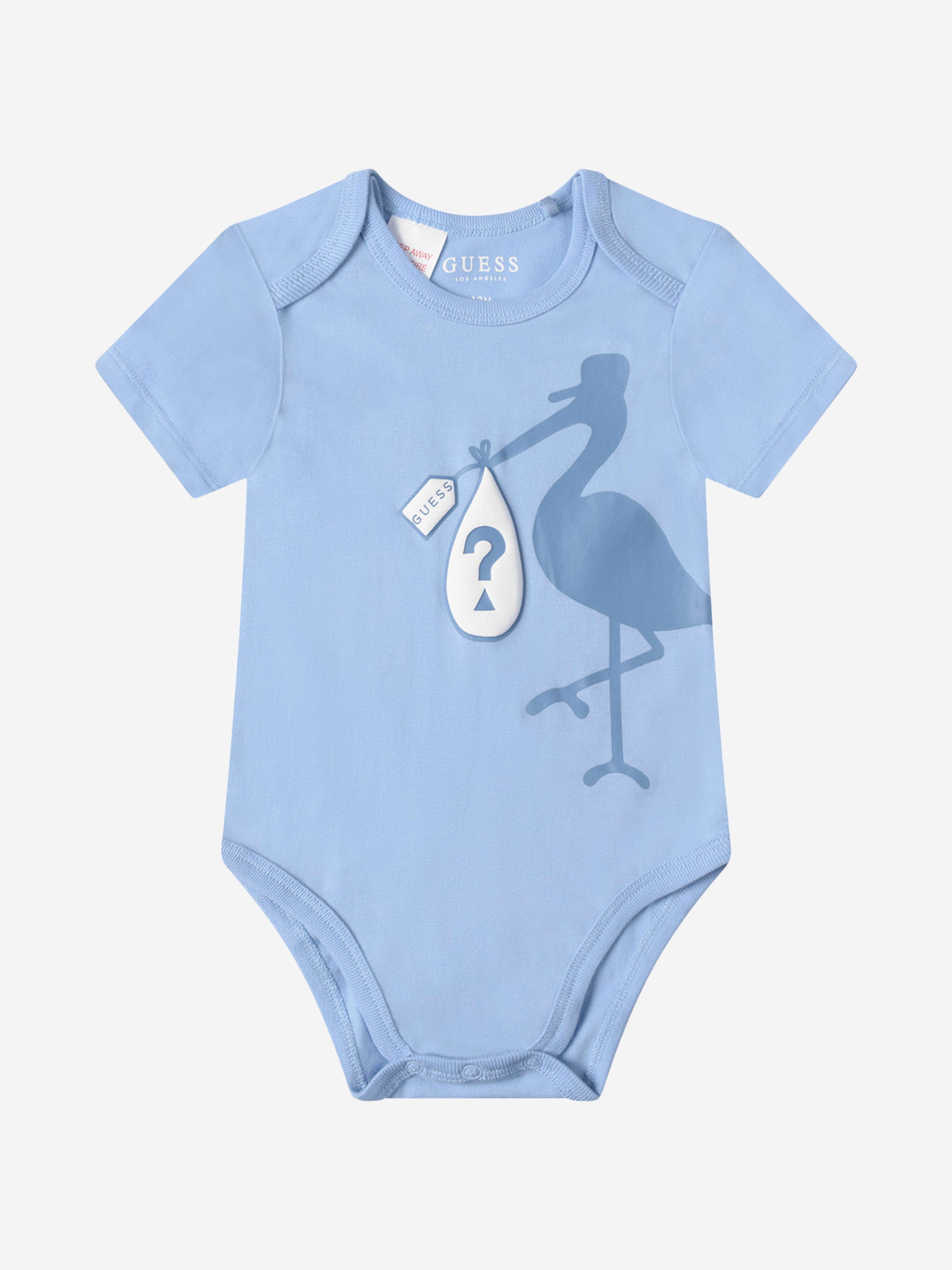 Guess Baby Boys Set - Cotton Bodysuits & Short Set