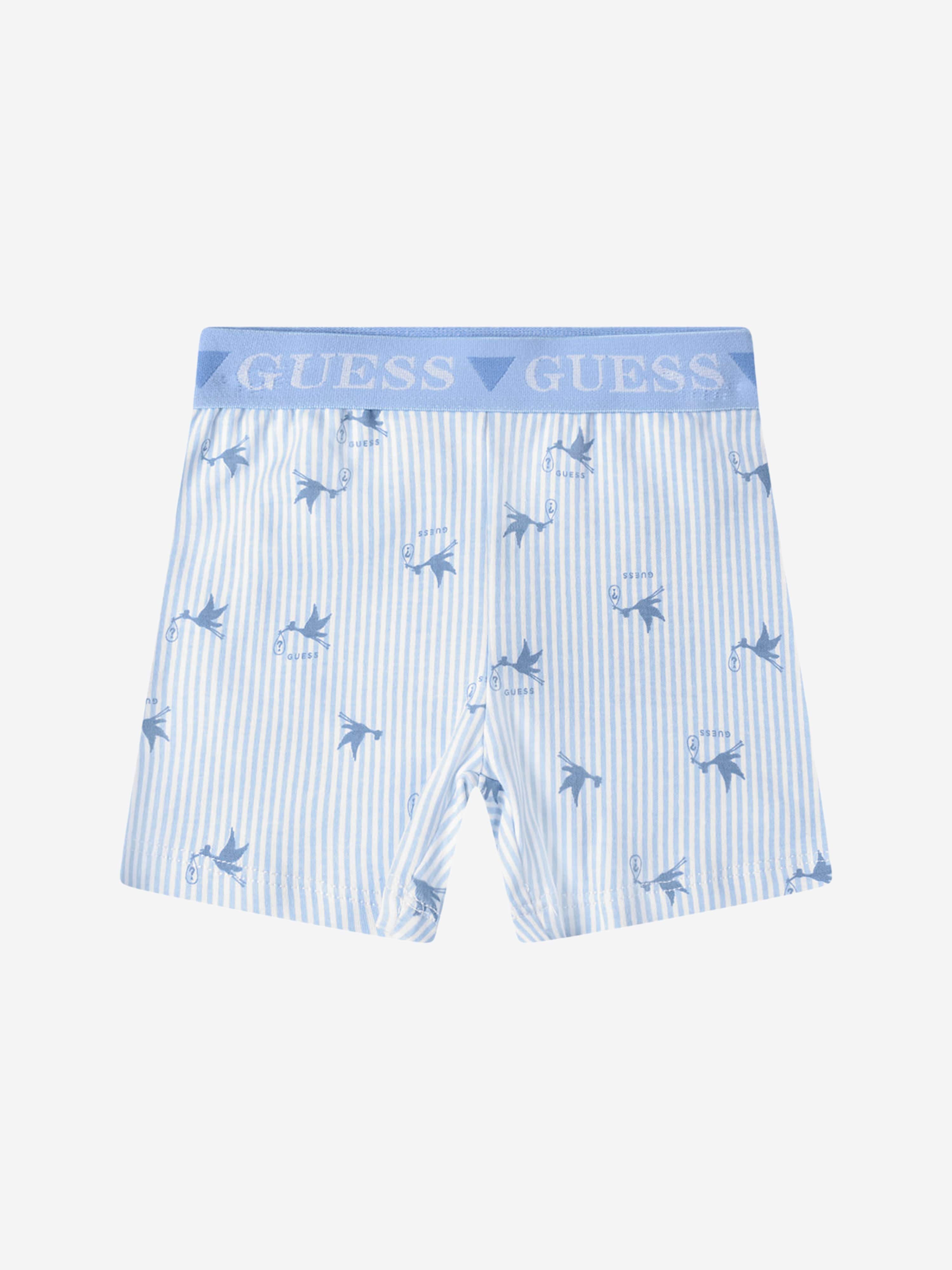 Guess Baby Boys Set - Cotton Bodysuits & Short Set