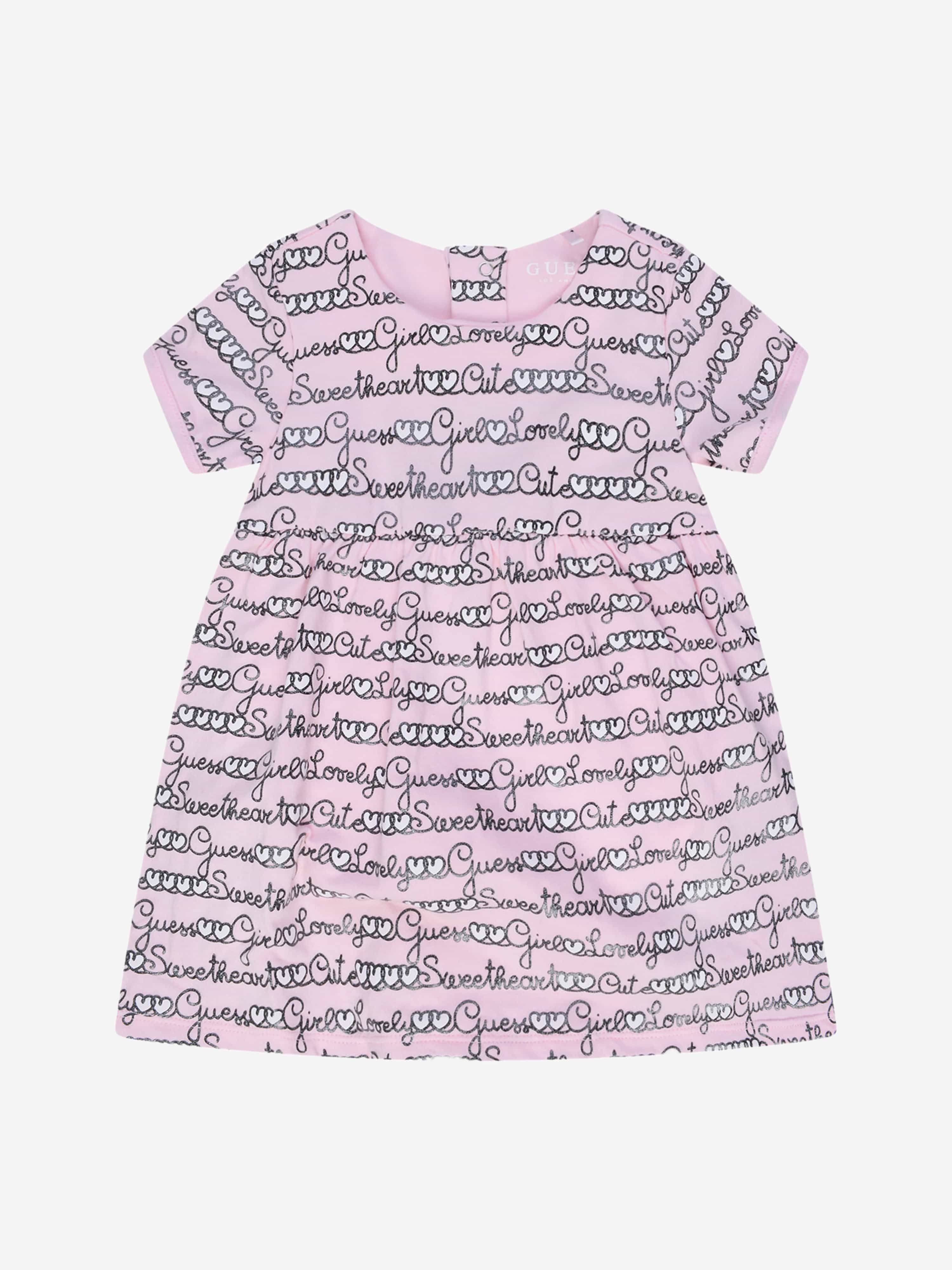 Guess Baby Girls Dress - Cotton Logo Dress