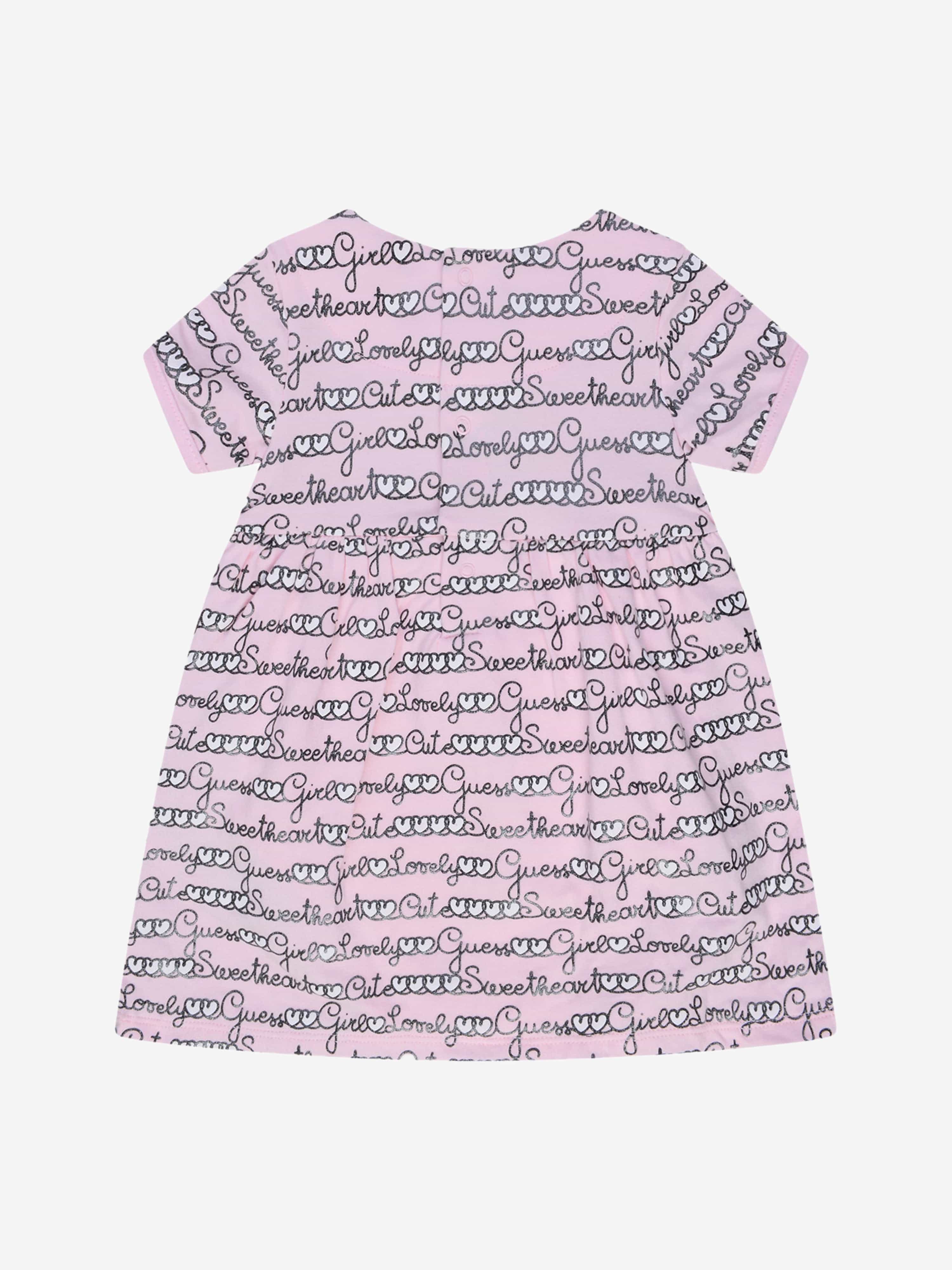 Guess Baby Girls Dress - Cotton Logo Dress