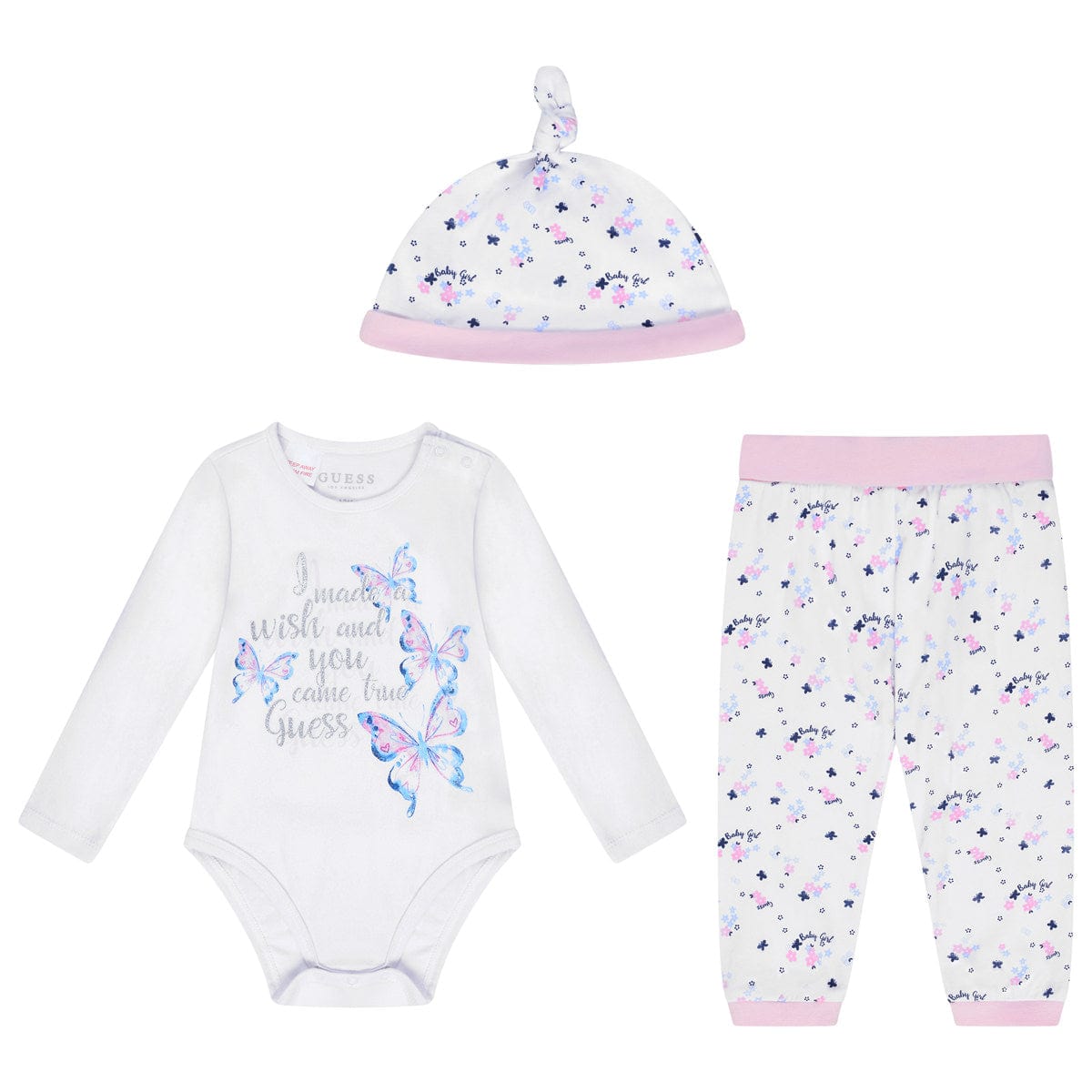 Guess Baby Girls Set - Bodysuit Set ( 3 Piece)