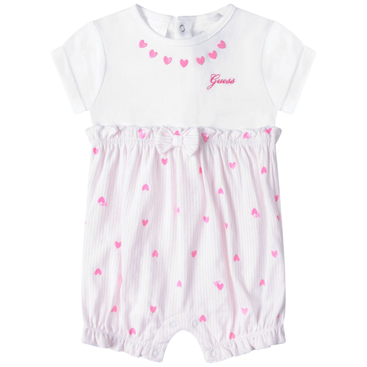 Guess Baby Girls Shortie - White & Cotton Shortie