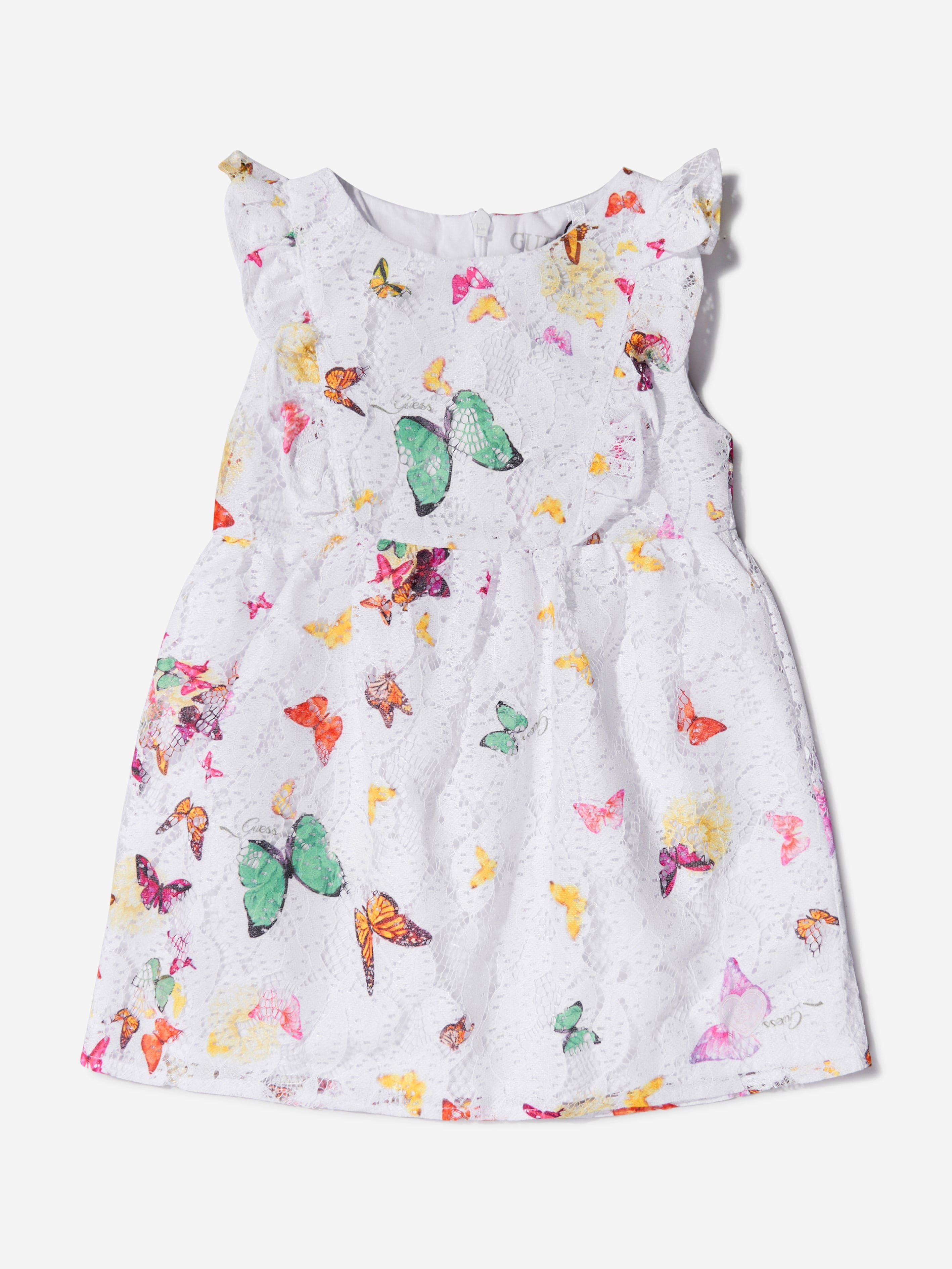 Guess Baby Girls Butterfly Collage Dress And Knickers Set