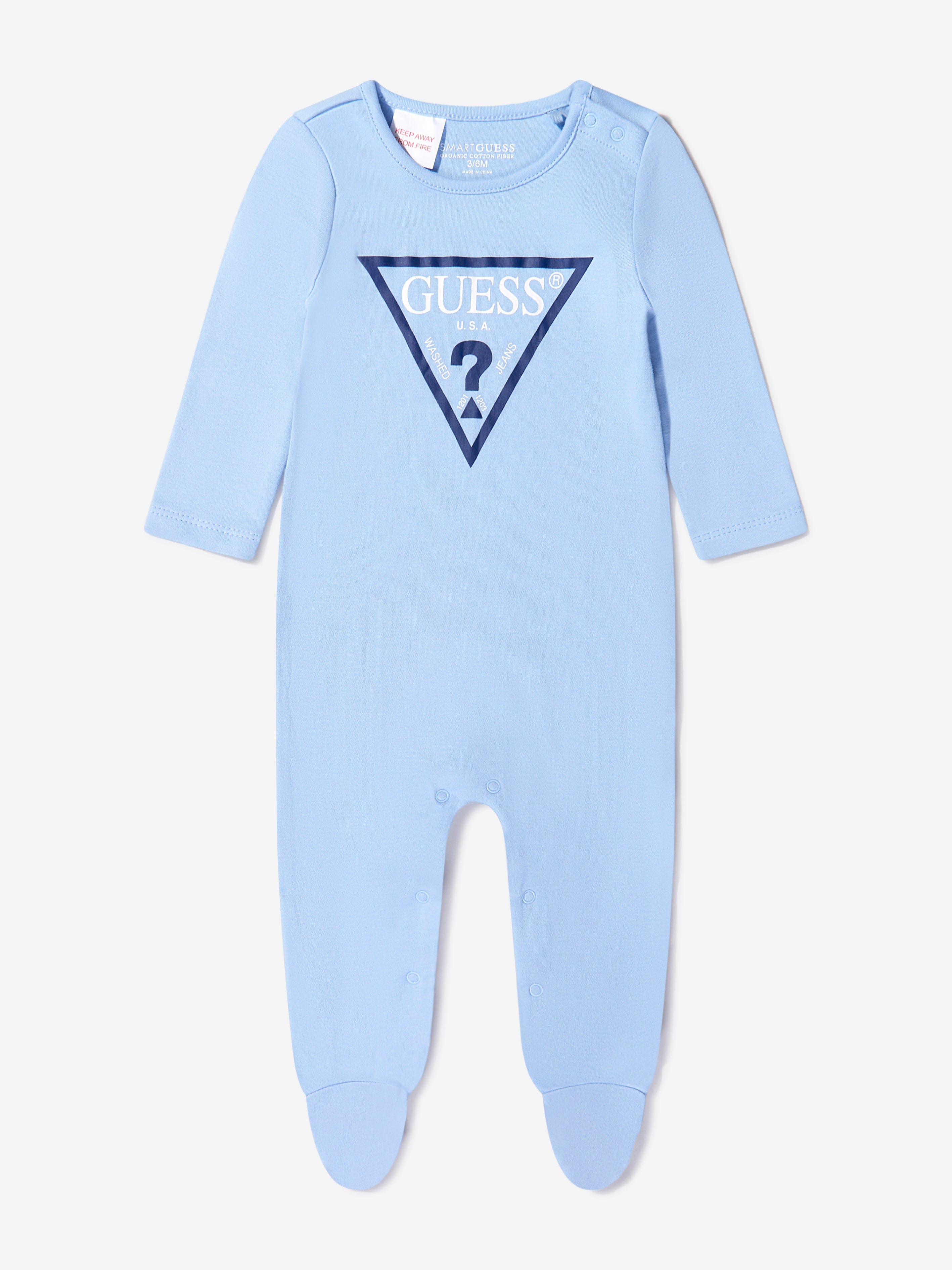 Guess Baby Boys Logo Print Babygrow