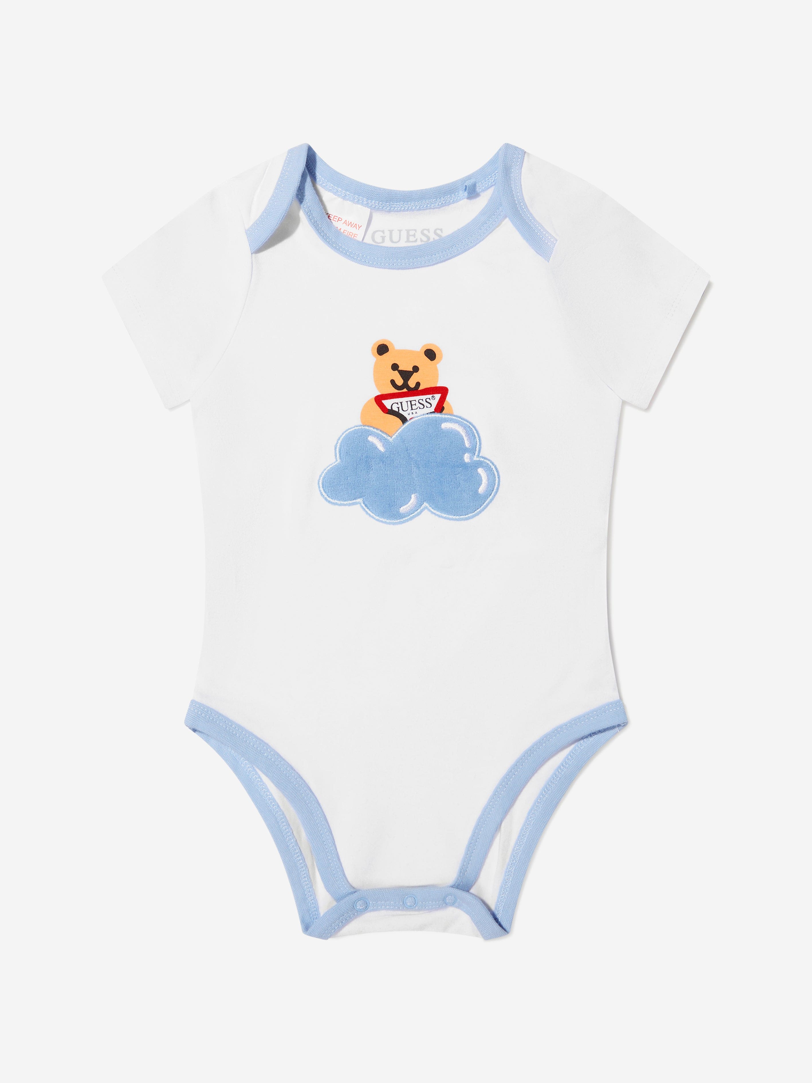 Guess Baby Boys Bear Bodysuit And Tracksuit Set