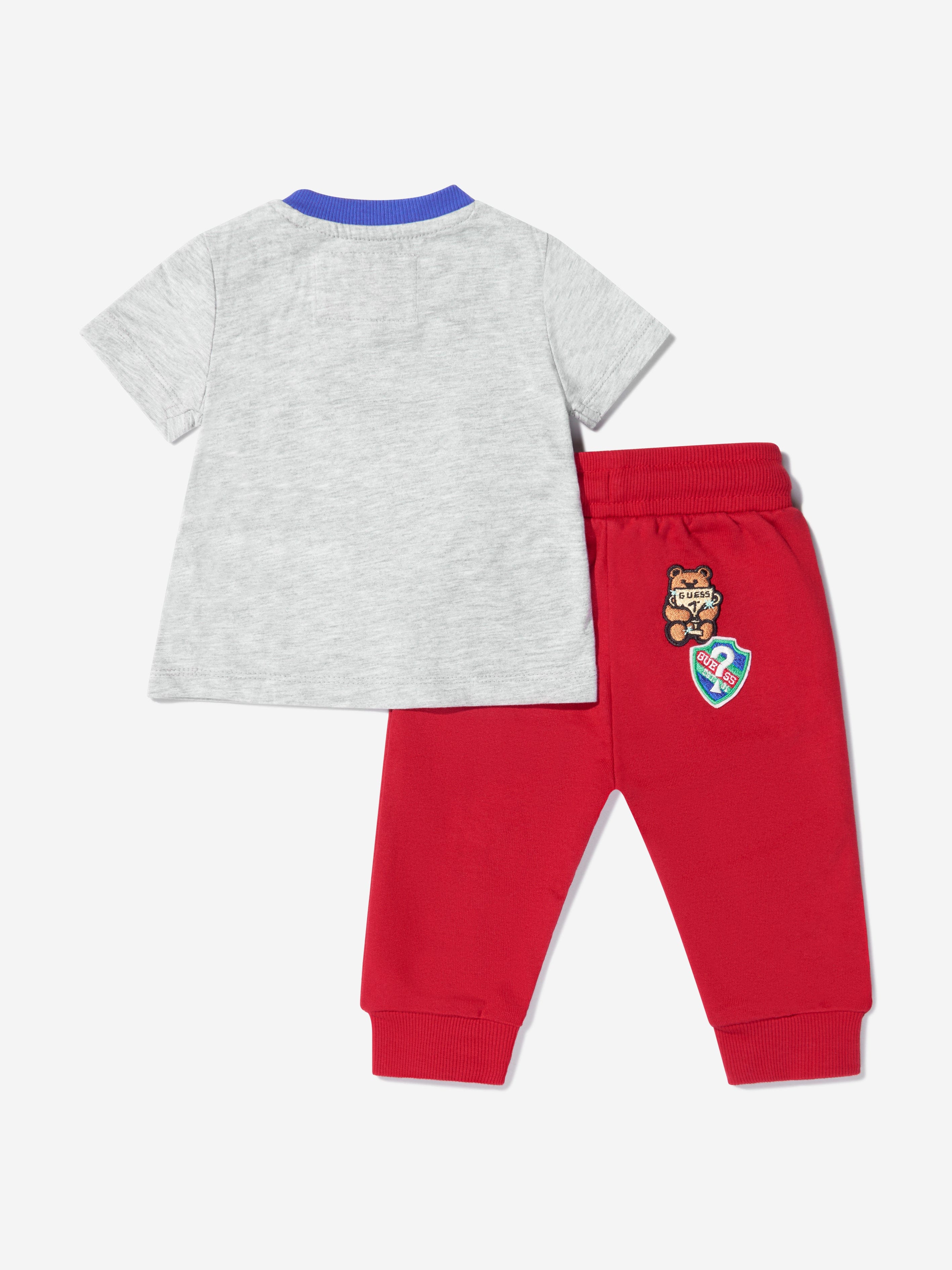 Guess Baby Boys Cotton T-Shirt And Pants Set