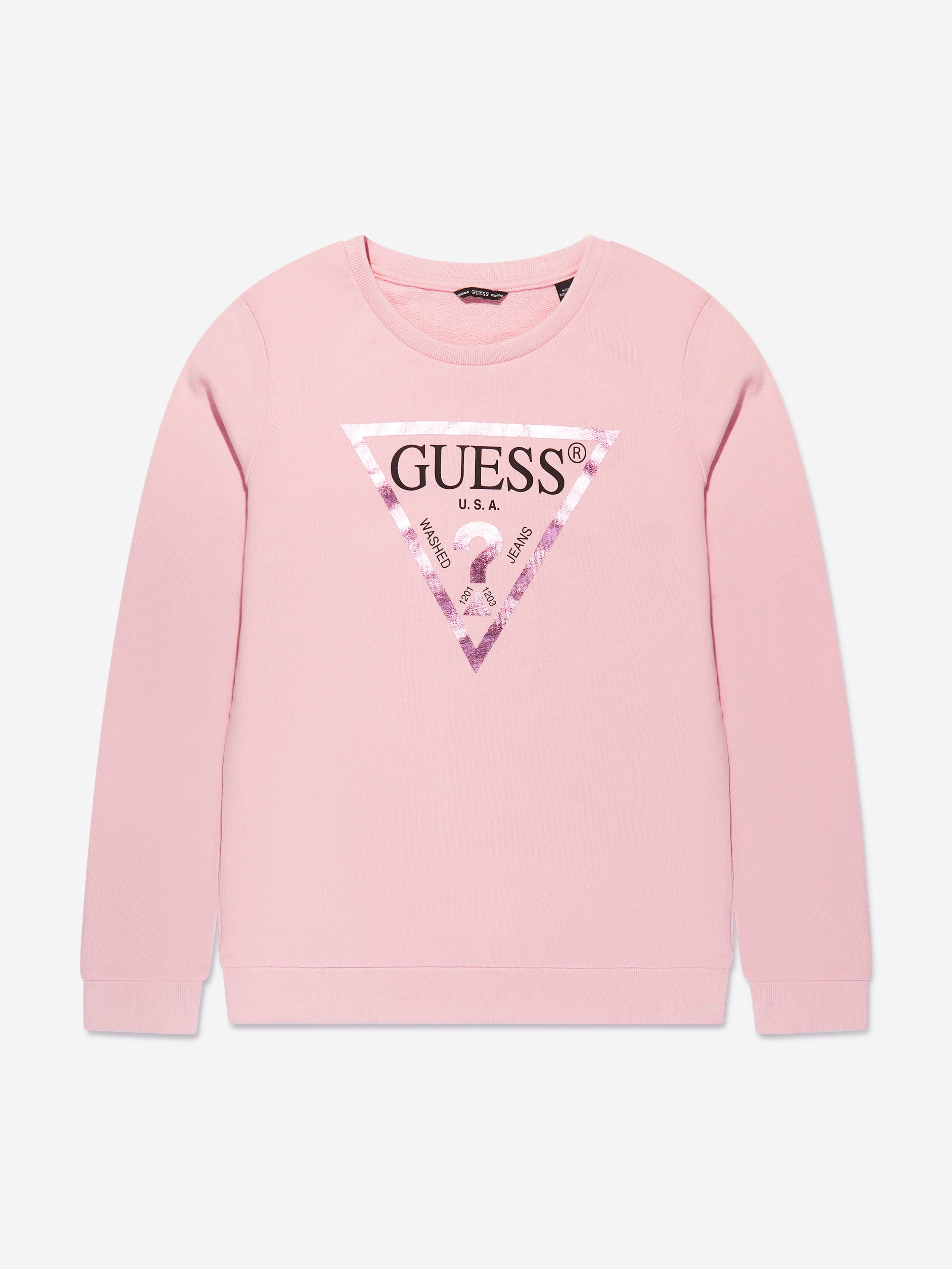 Guess Girls Logo Print Sweatshirt