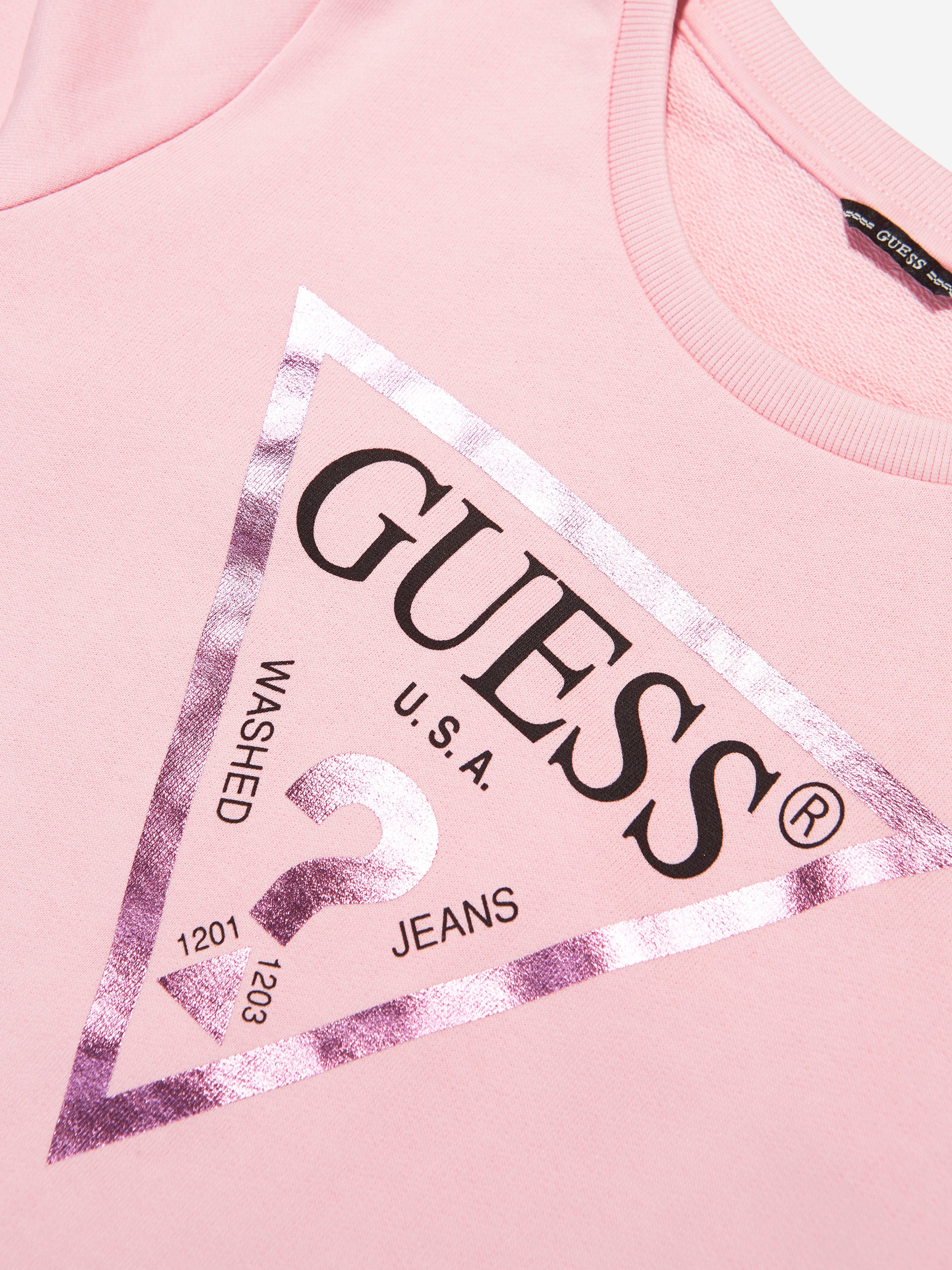 Guess Girls Logo Print Sweatshirt