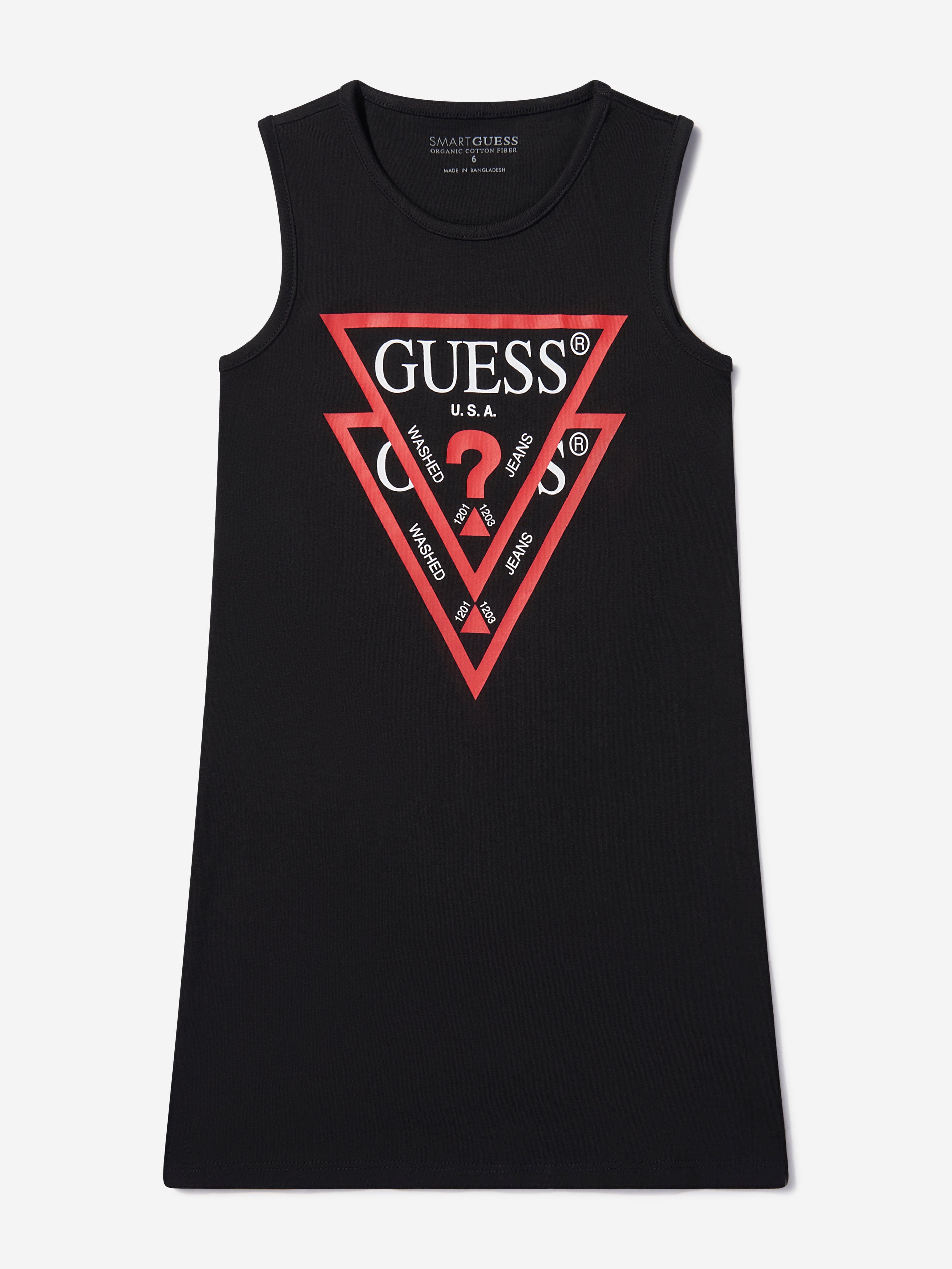 Guess Girls Sleeveless Logo Dress