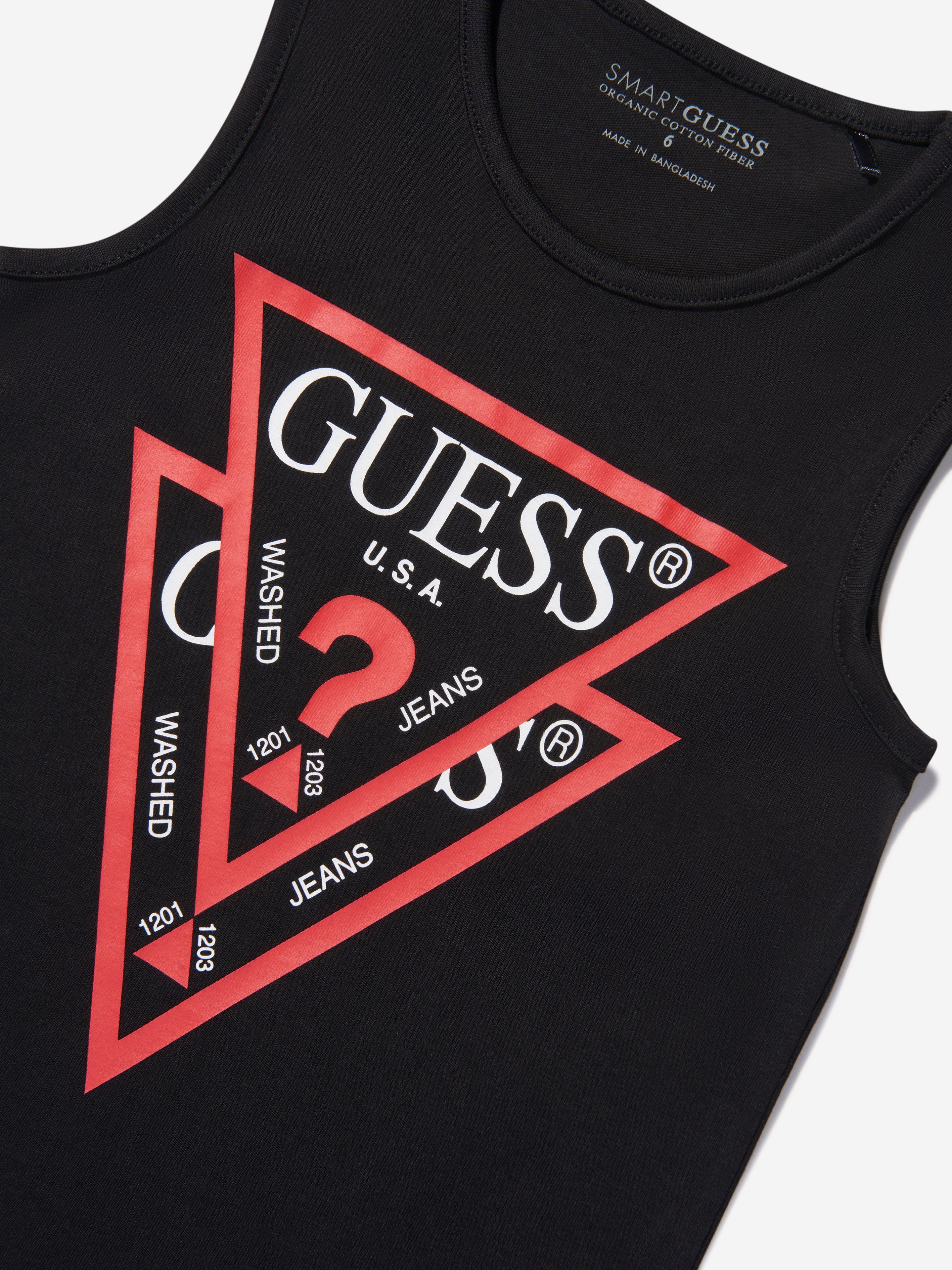 Guess Girls Sleeveless Logo Dress