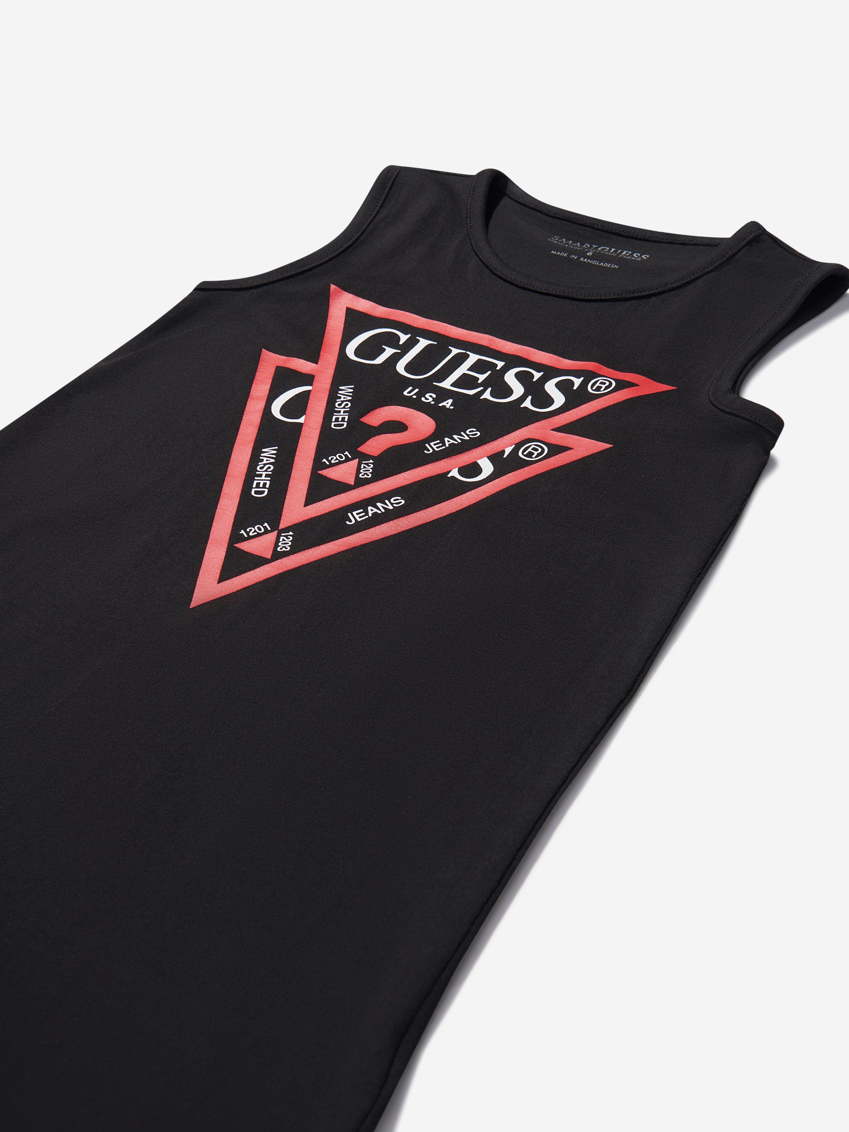 Guess Girls Sleeveless Logo Dress