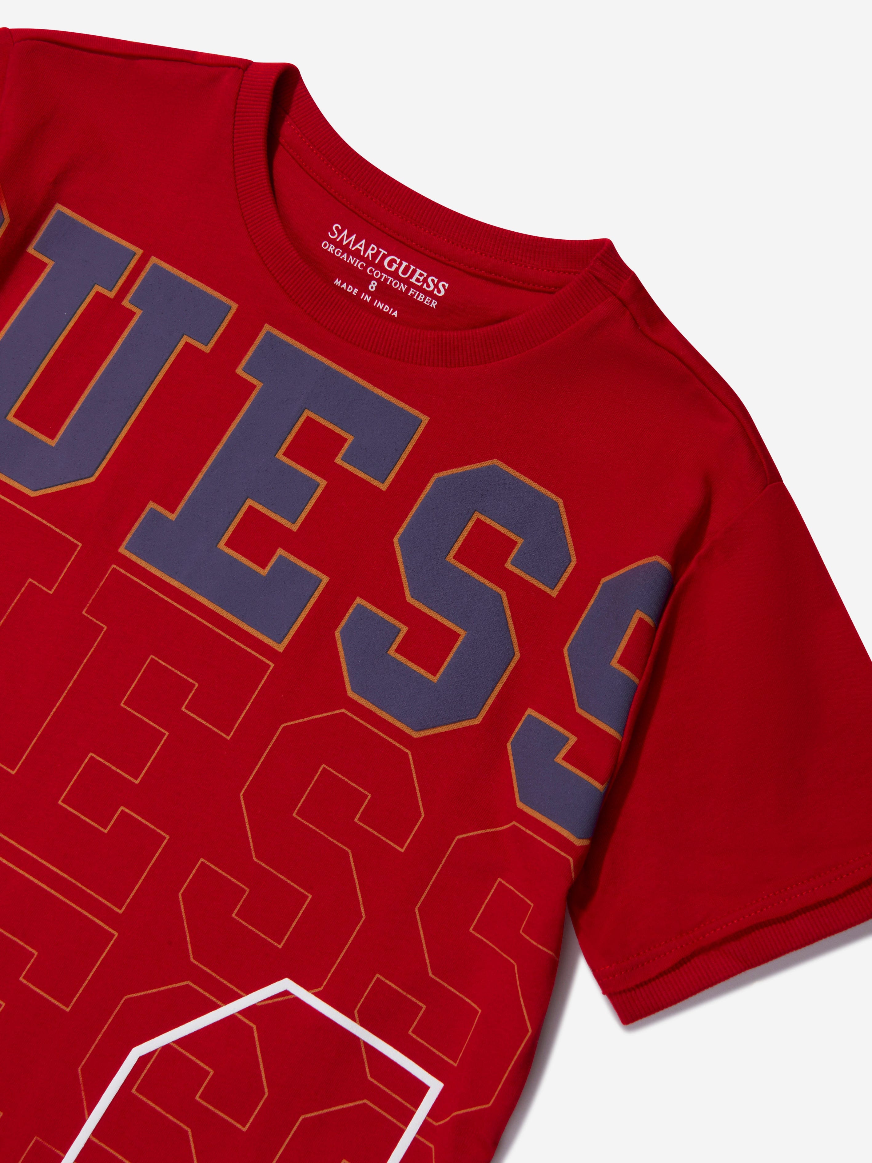 Guess Boys Logo Print T-Shirt