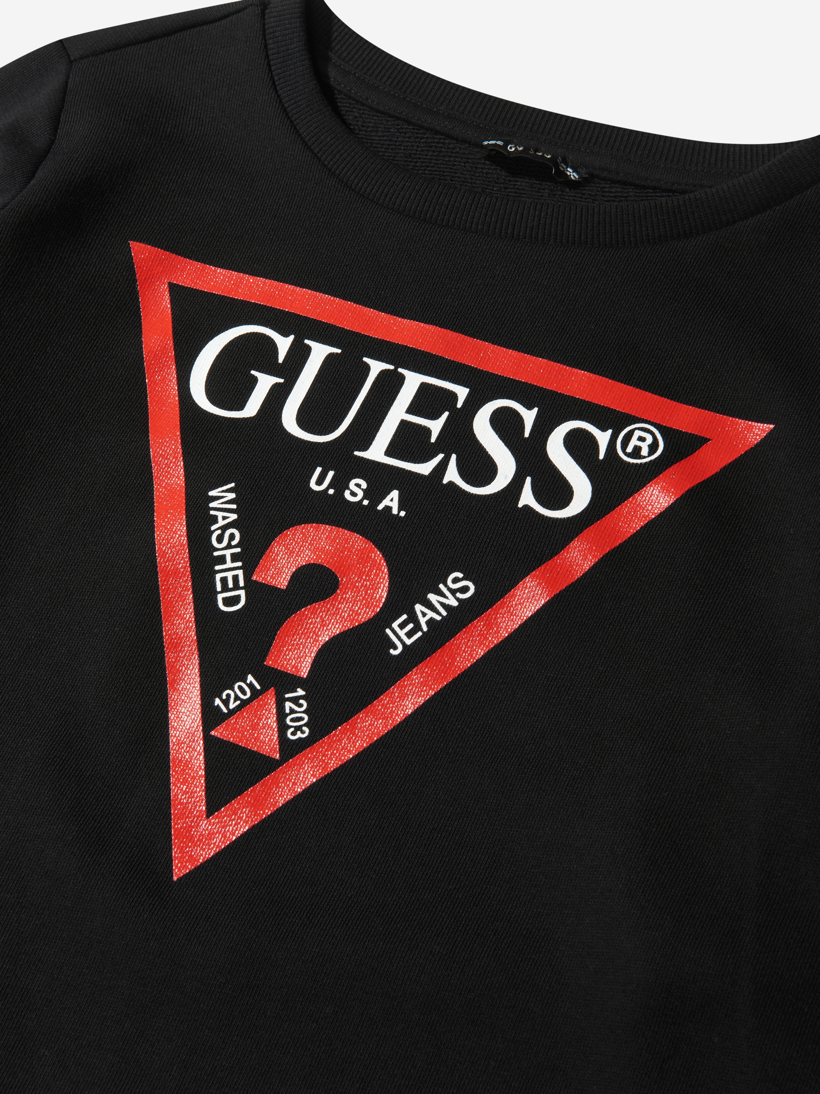 Guess Boys Fleece Logo Print Sweatshirt