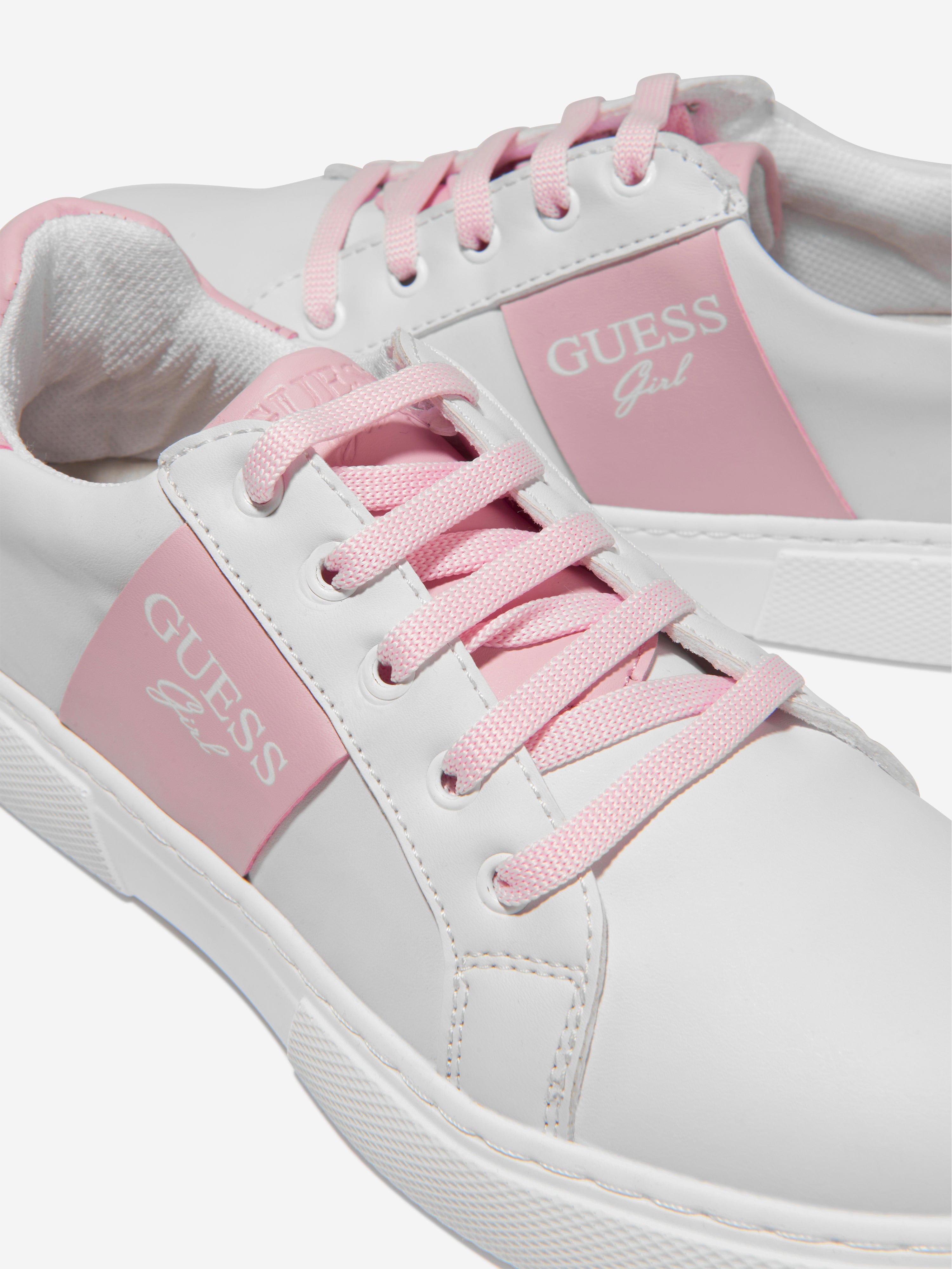 Guess Girls Faux Leather Logo Trainers