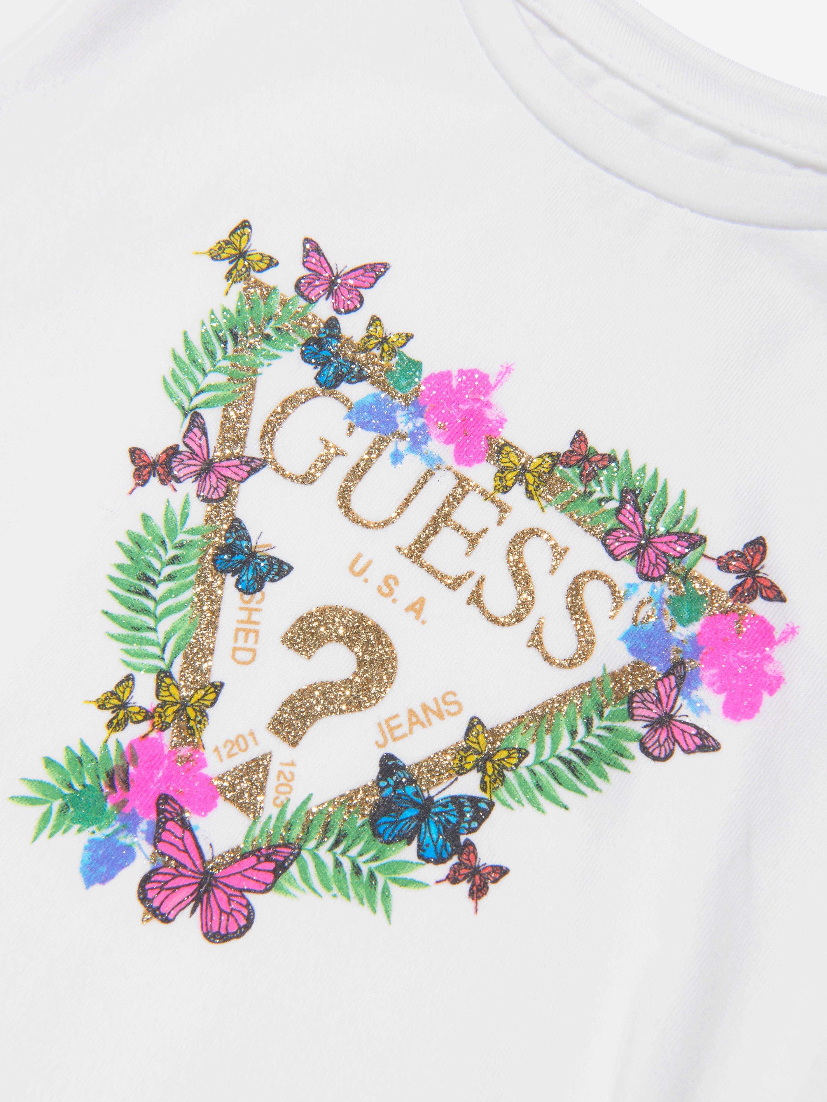 Guess Girls Jersey Logo T-Shirt