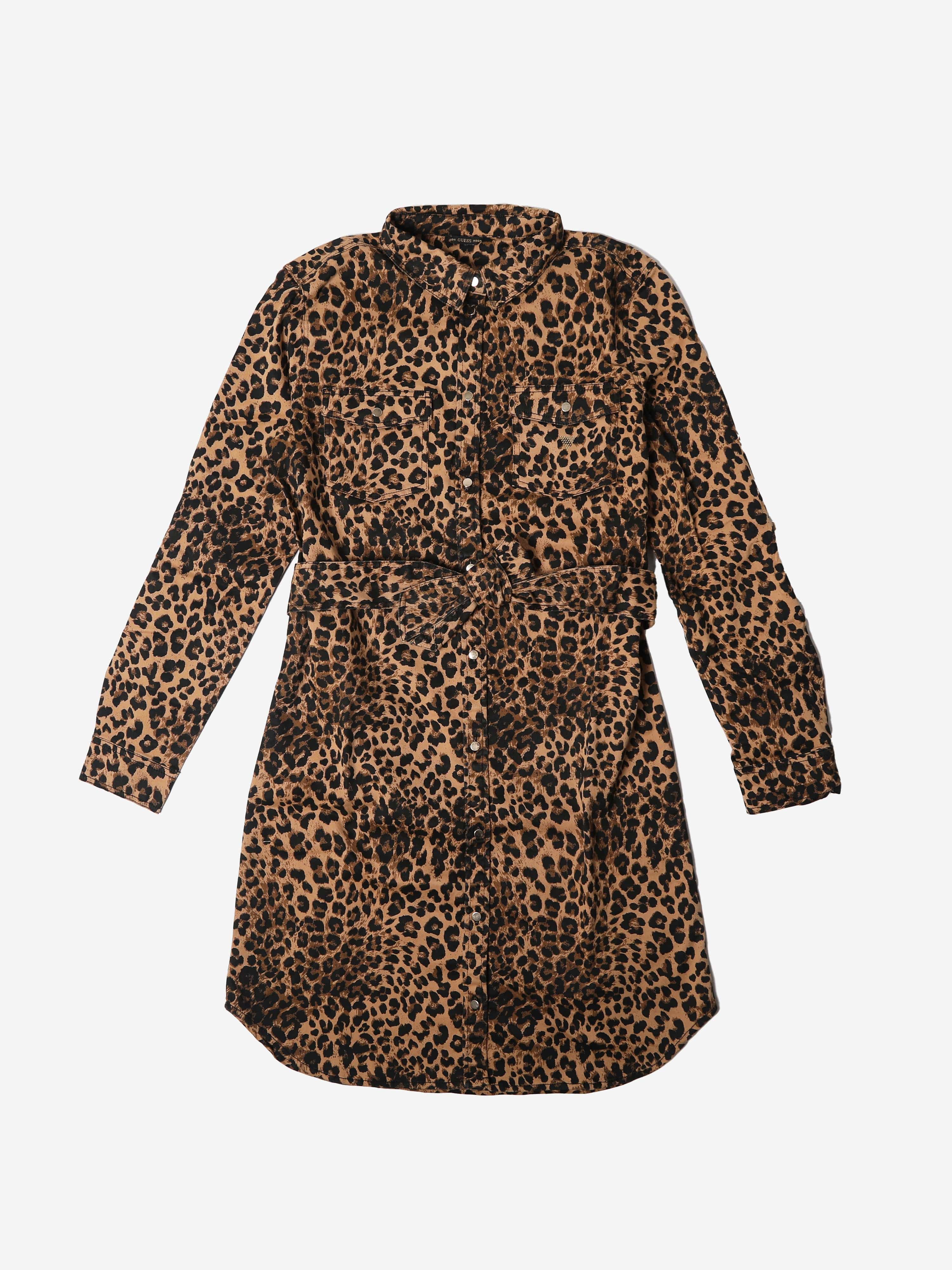 Guess Girls Leopard Print Dress