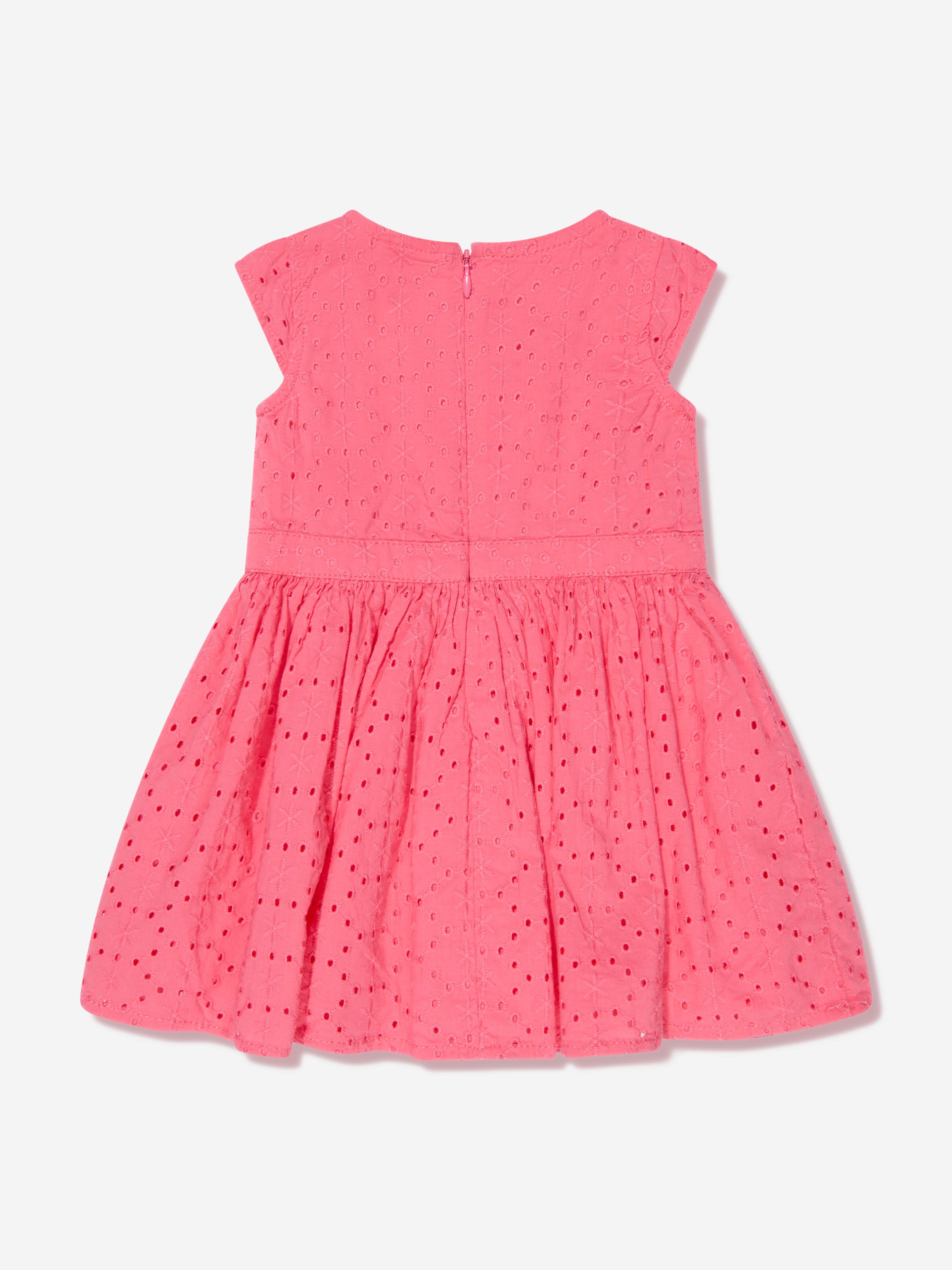 Guess Baby Girls Sangallo Dress And Knickers Set in Pink