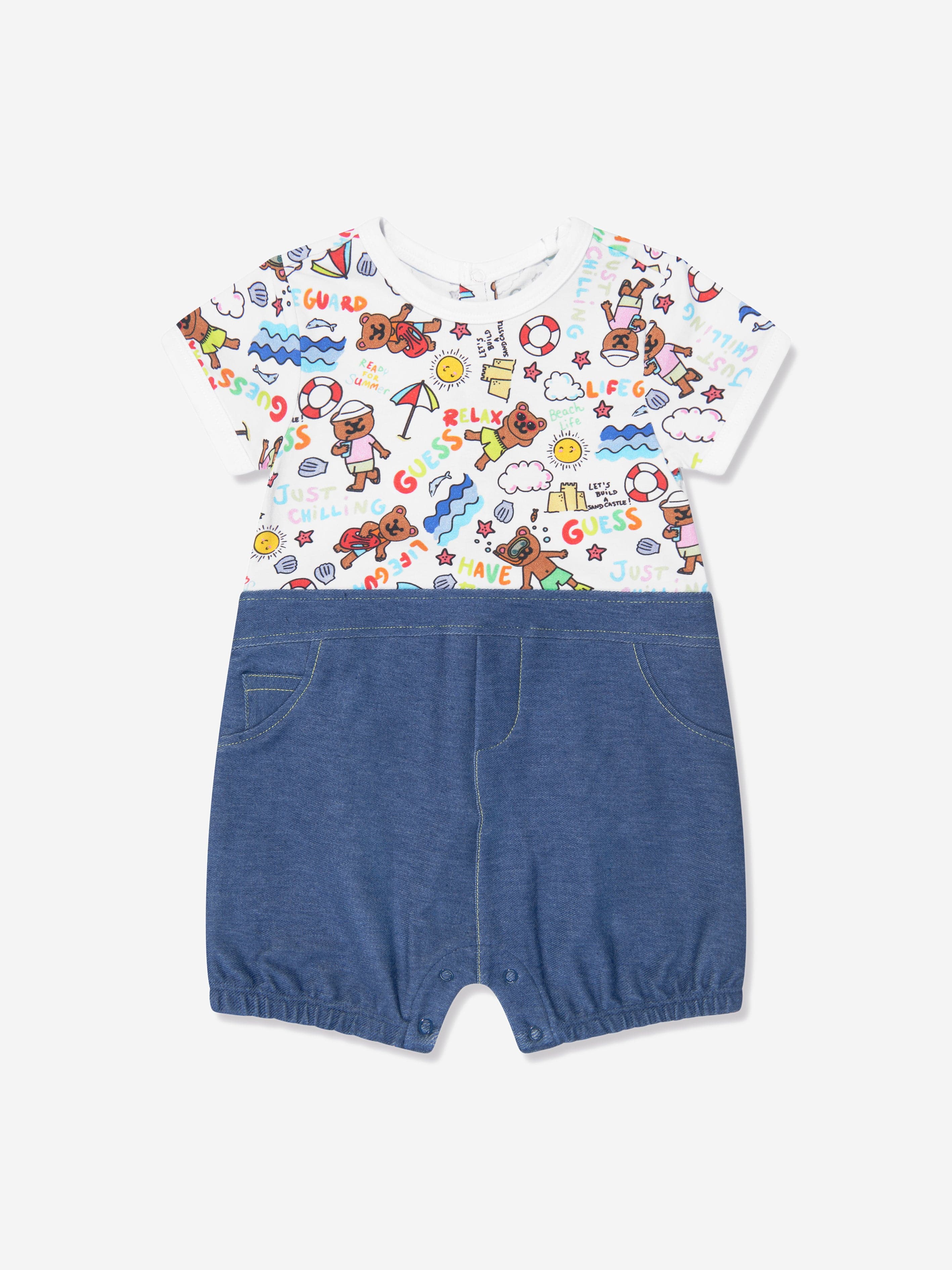 Guess Baby Girls Summer Days Shortie in Multicolour