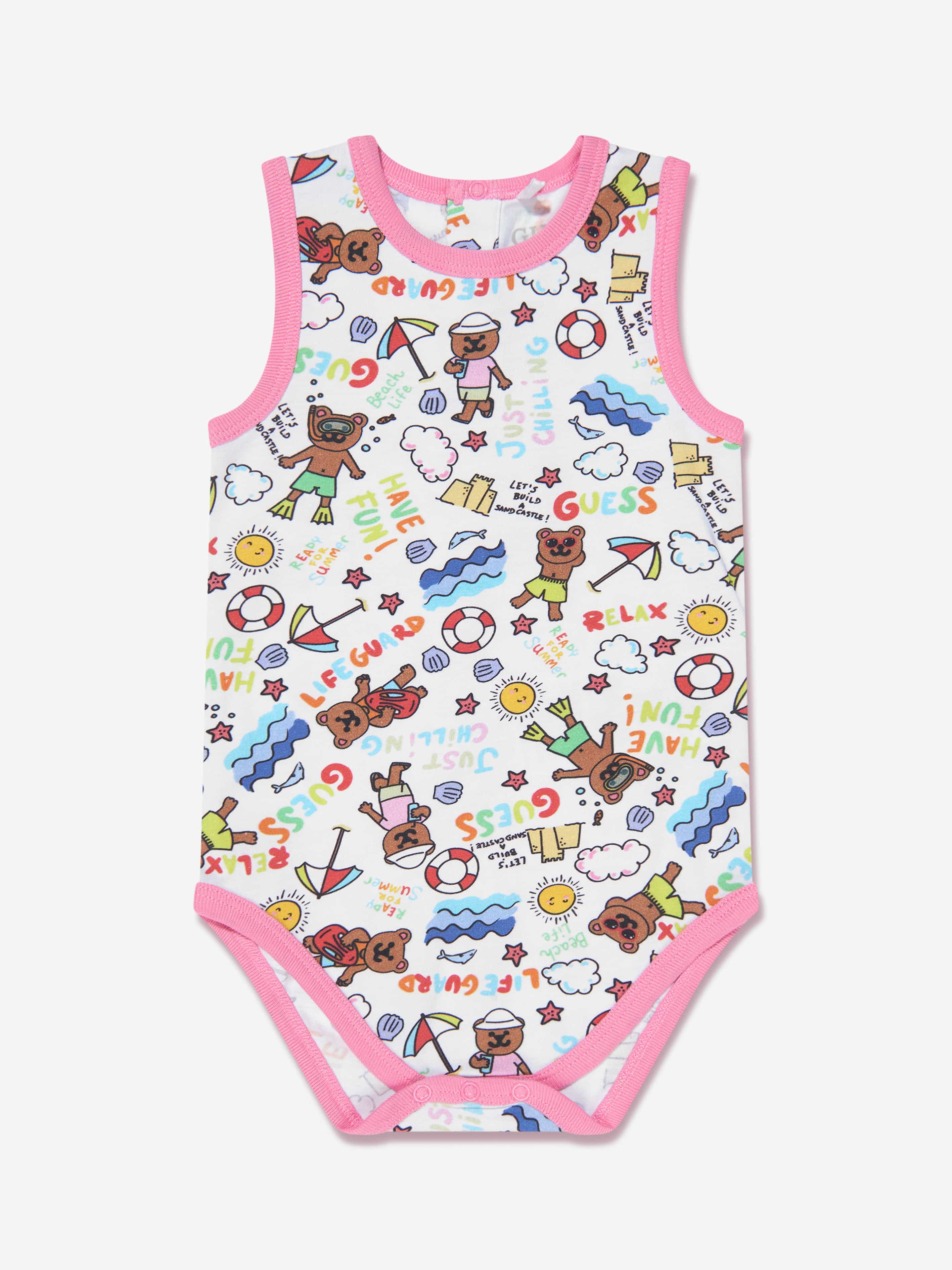 Guess Baby Girls Bodysuit And Shorts Set in Multicolour