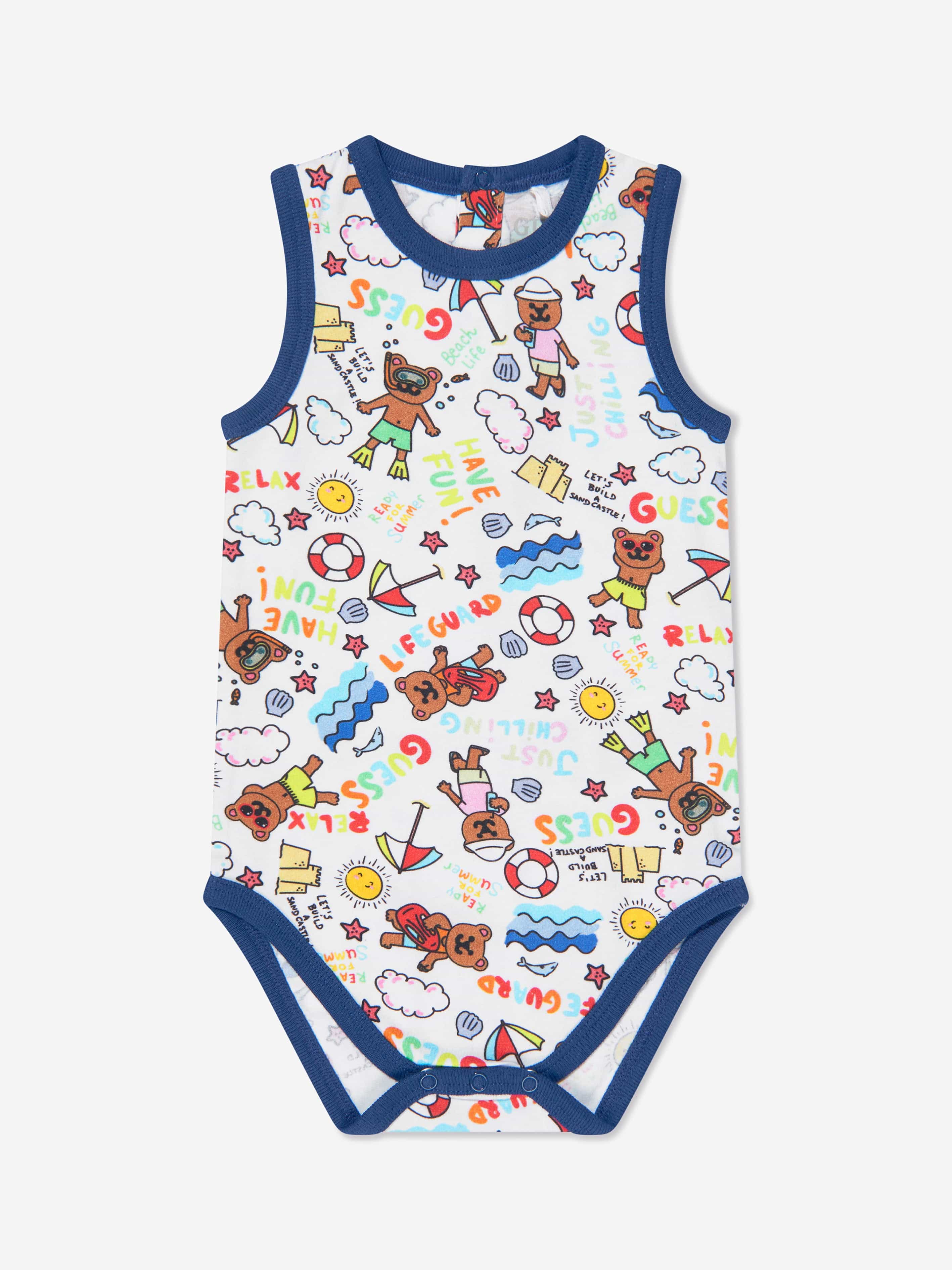 Guess Baby Boys Bodysuit And Shorts Set in Multicolour