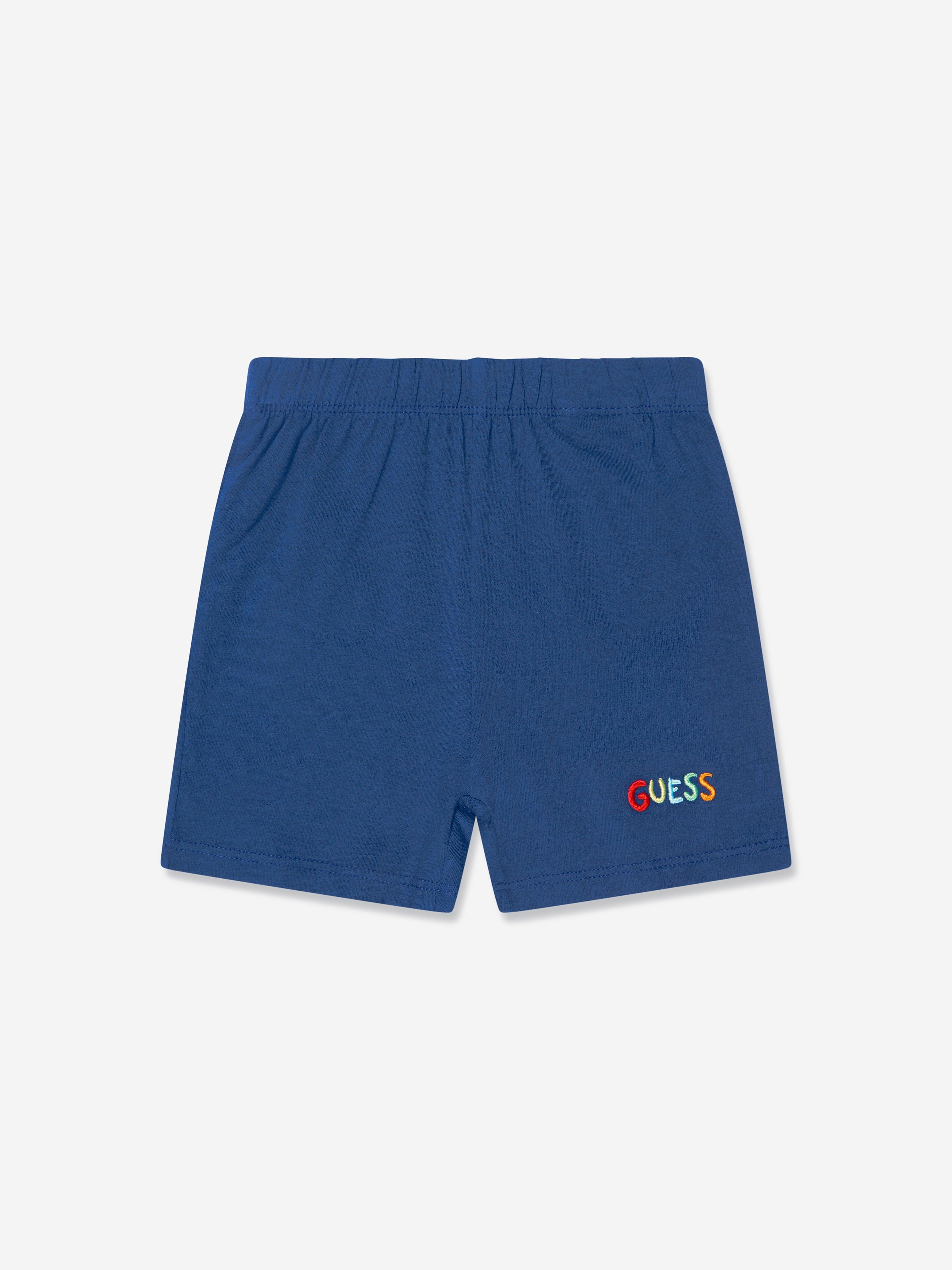 Guess Baby Boys Bodysuit And Shorts Set in Multicolour