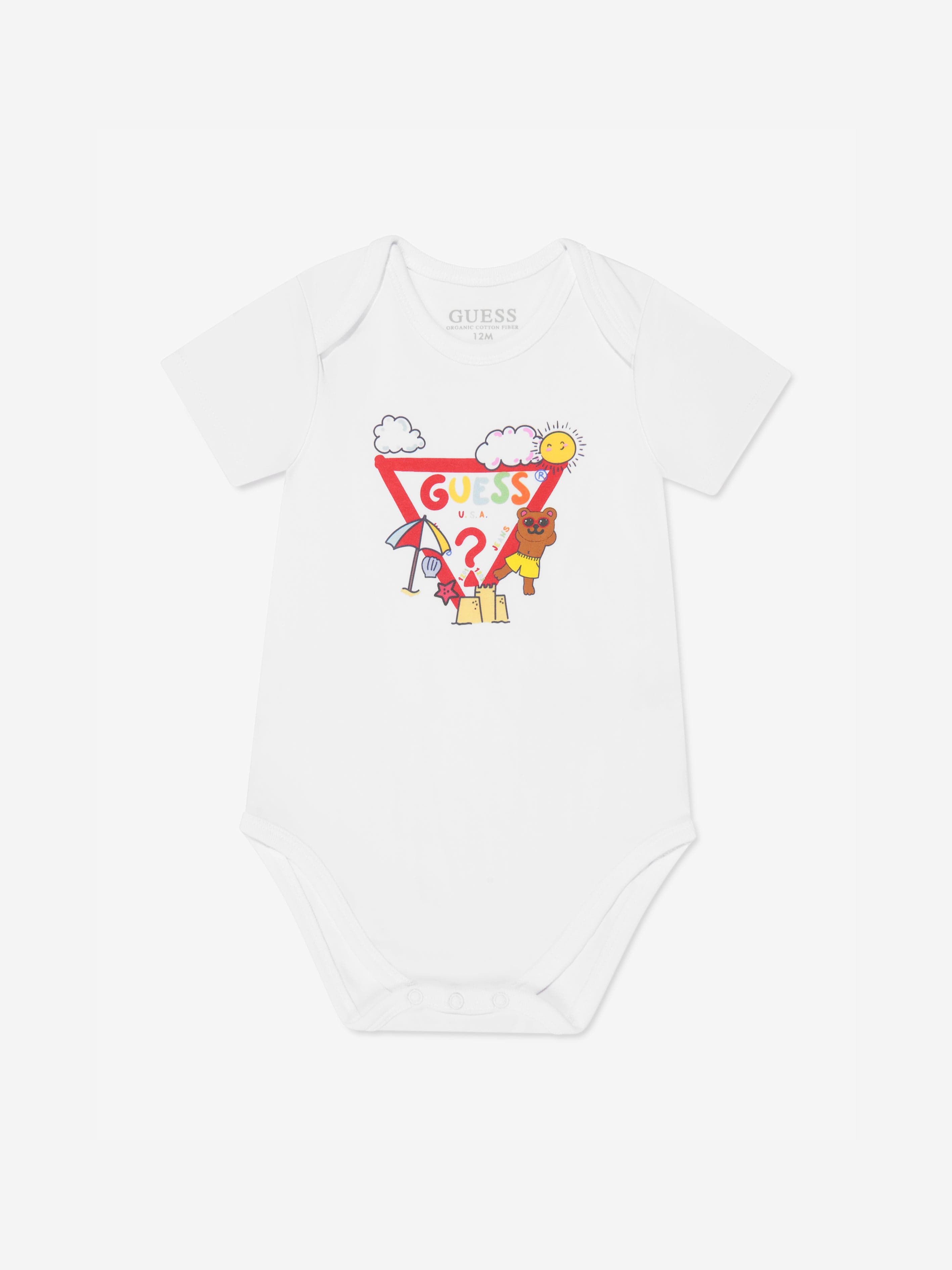 Guess Baby Boys 3 Piece Outfit Set in White