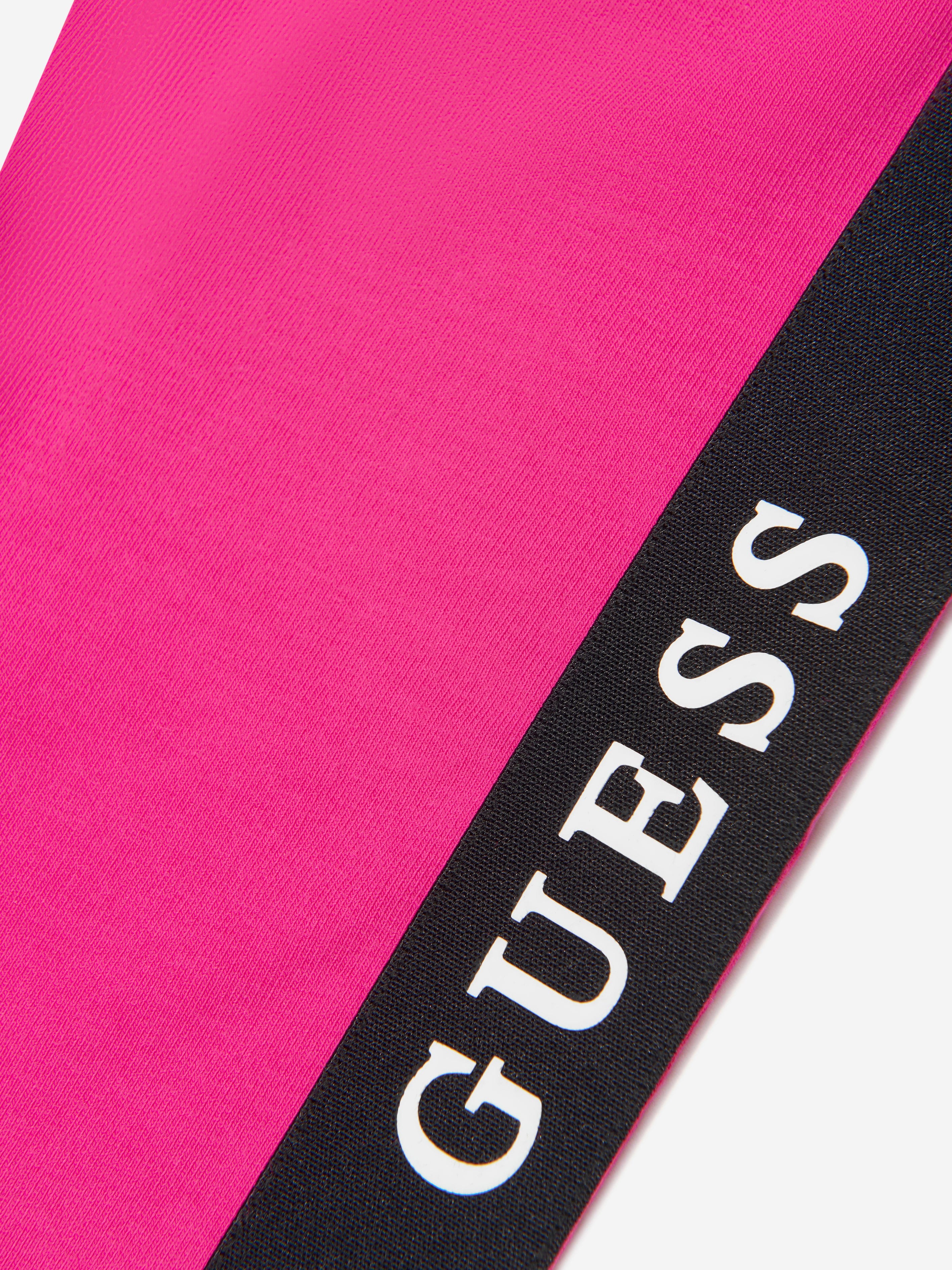 Guess Girls Logo Leggings in Pink