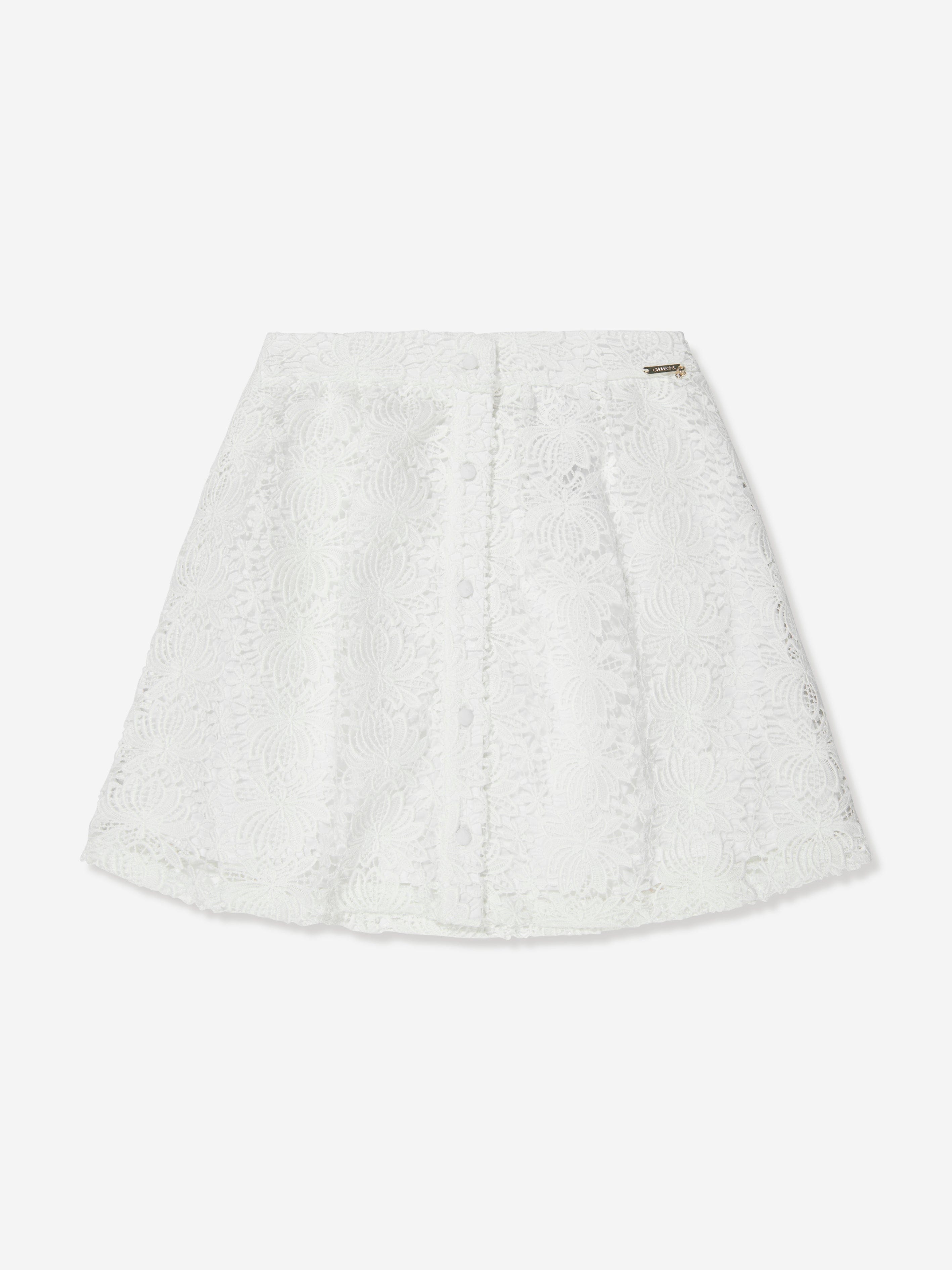 Guess Girls Lace Skirt in White