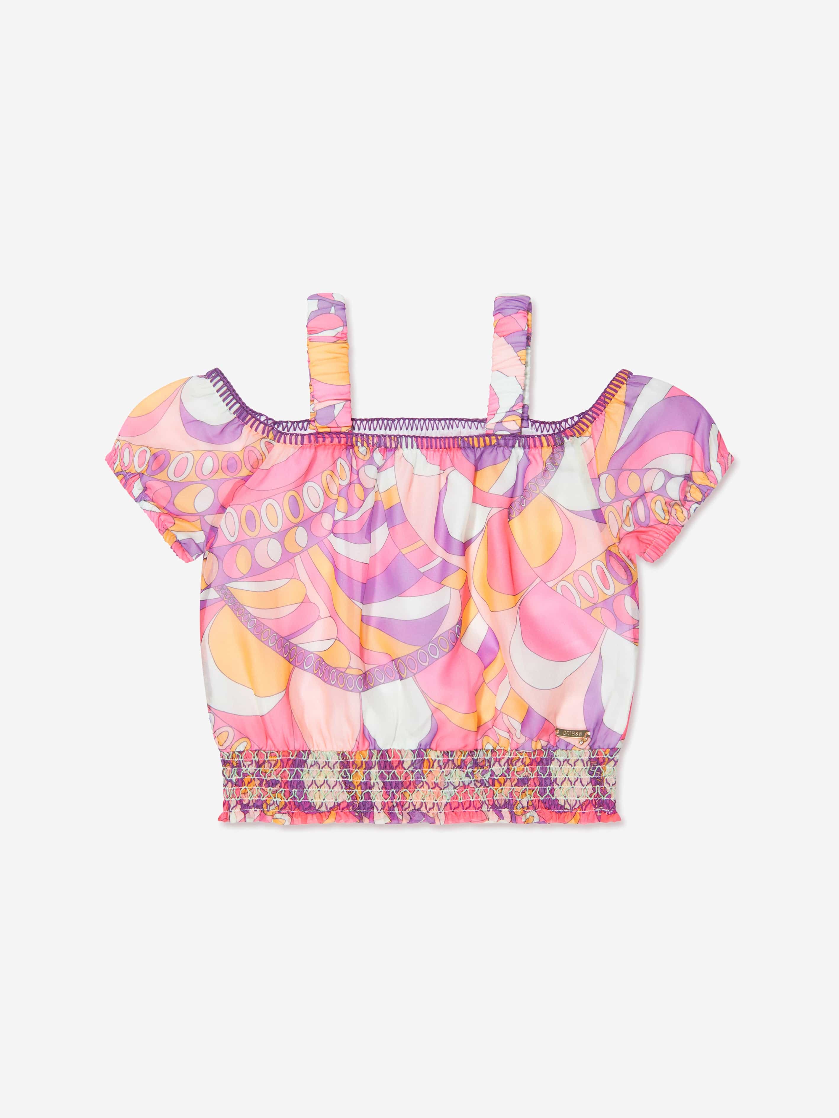 Guess Girls Chiffon Top in Multicolour