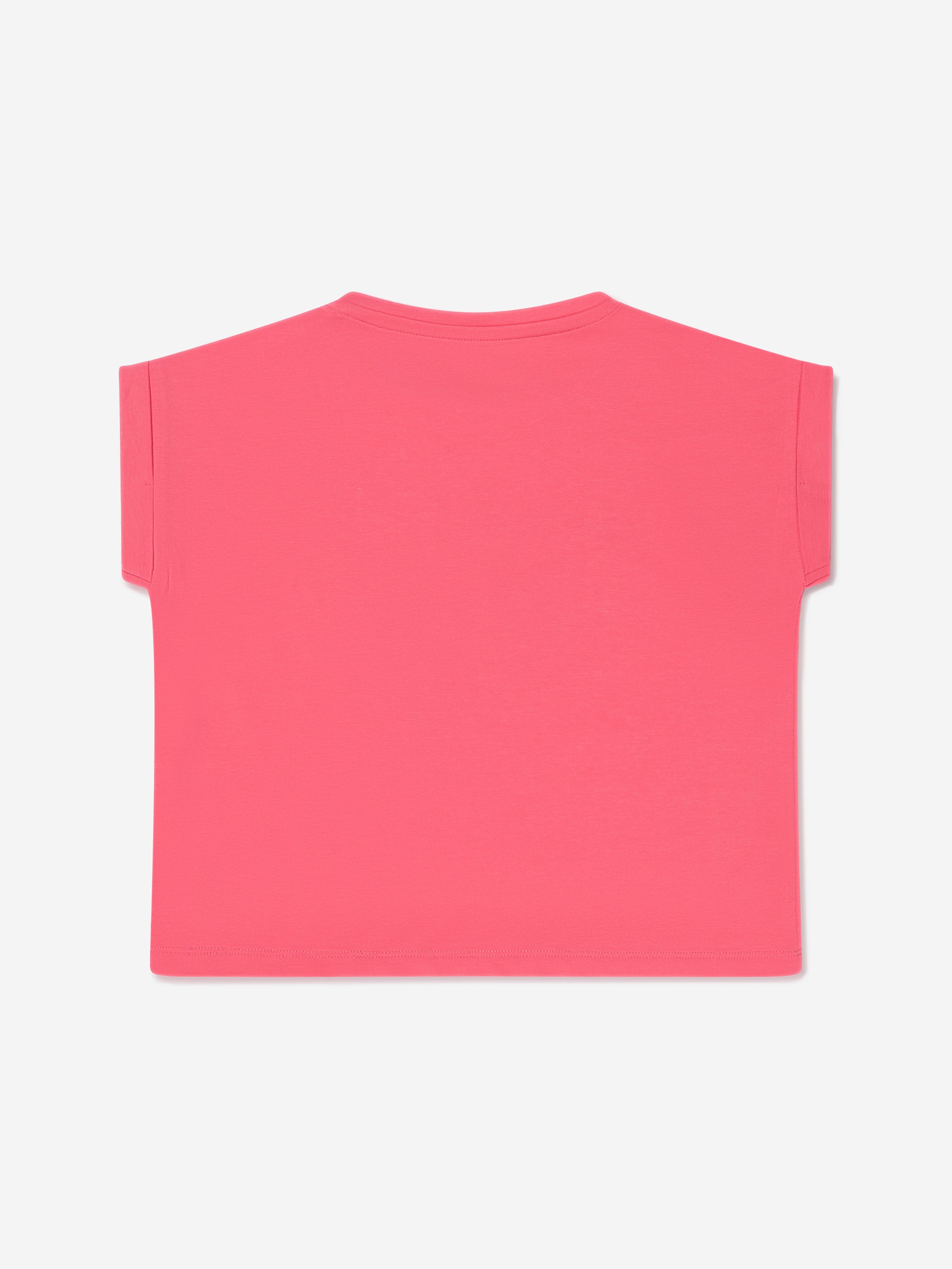 Guess Girls Logo T-Shirt in Pink