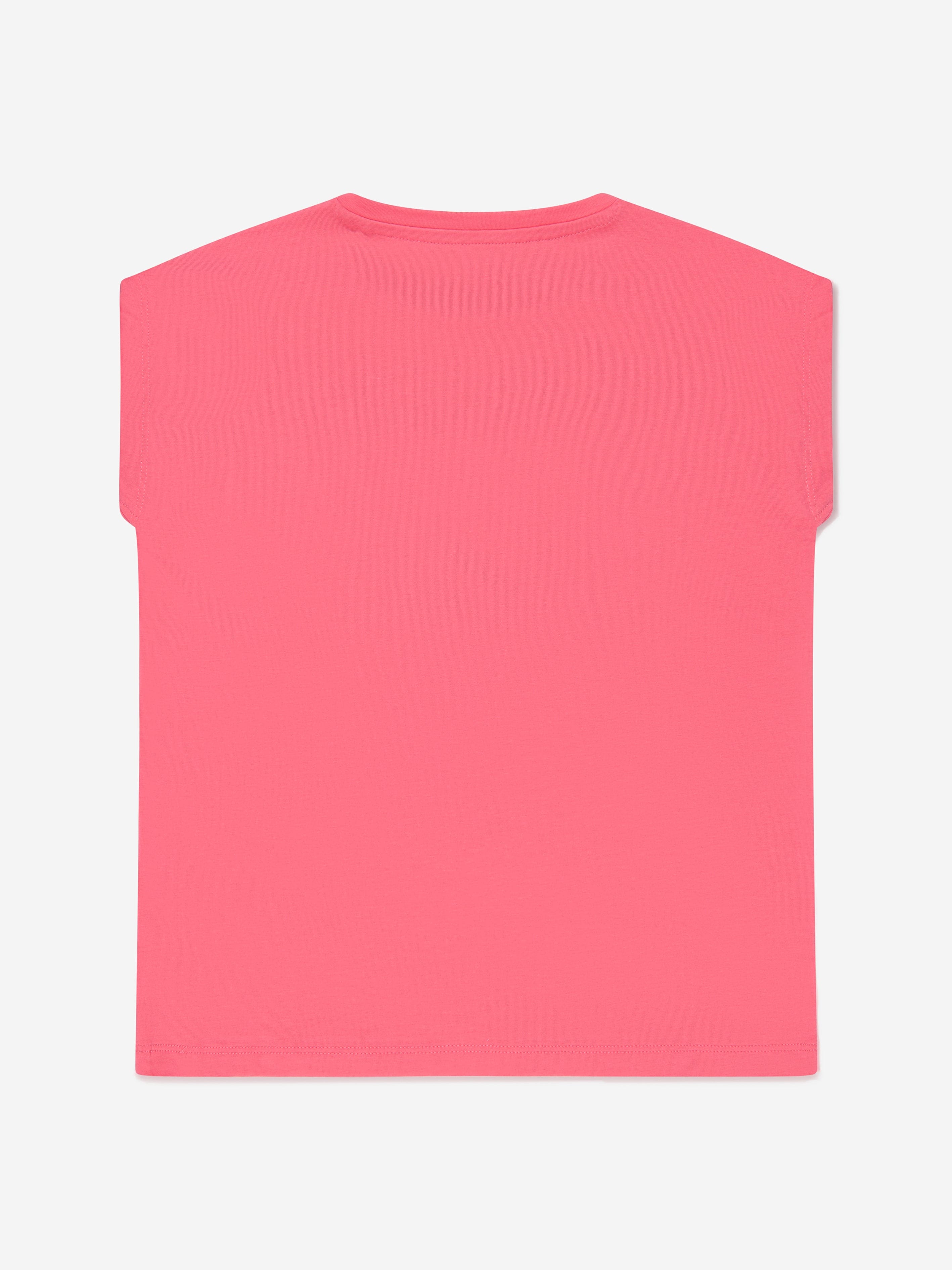 Guess Girls Logo T-Shirt in Pink