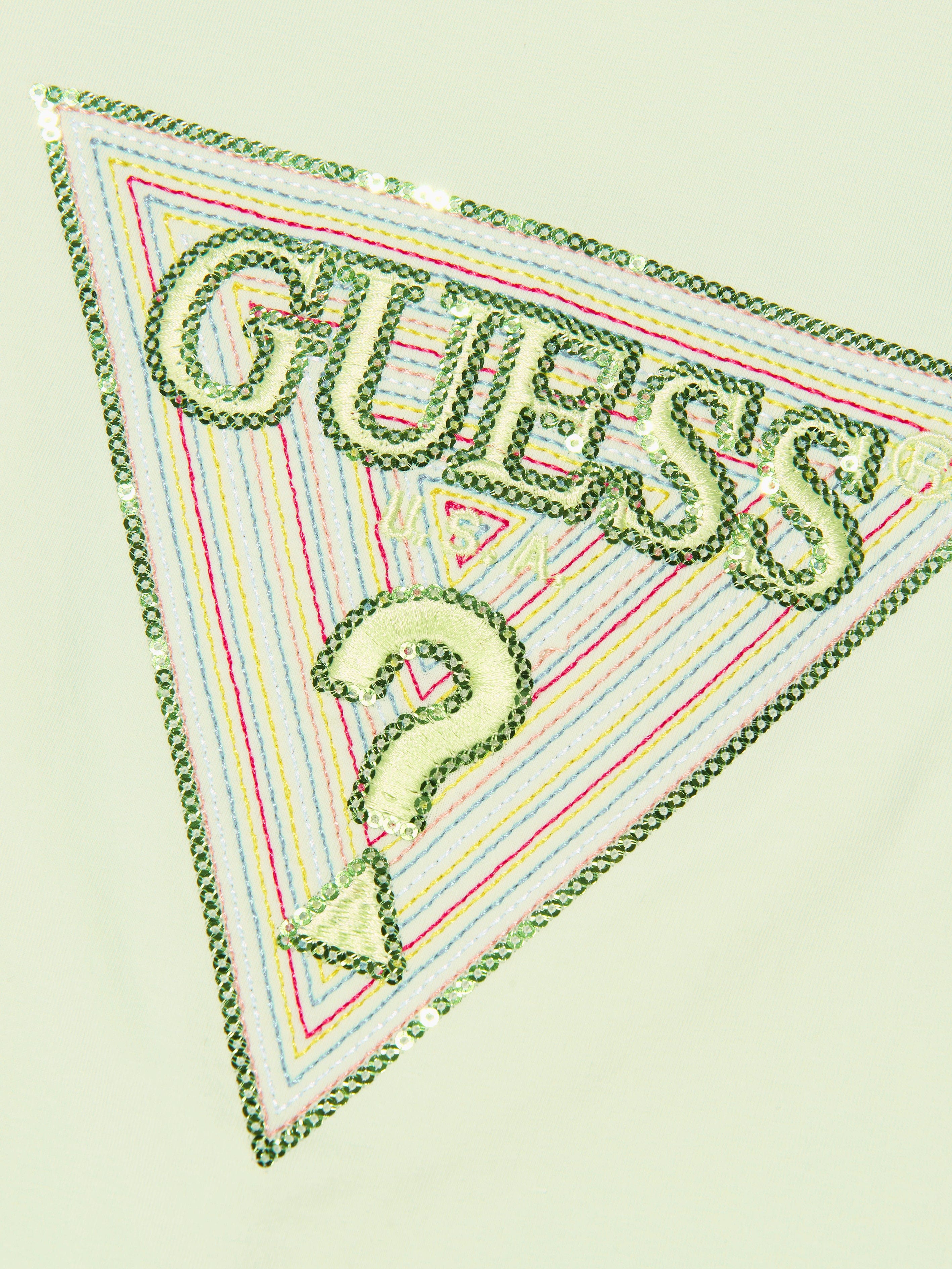 Guess Girls Logo T-Shirt in Green