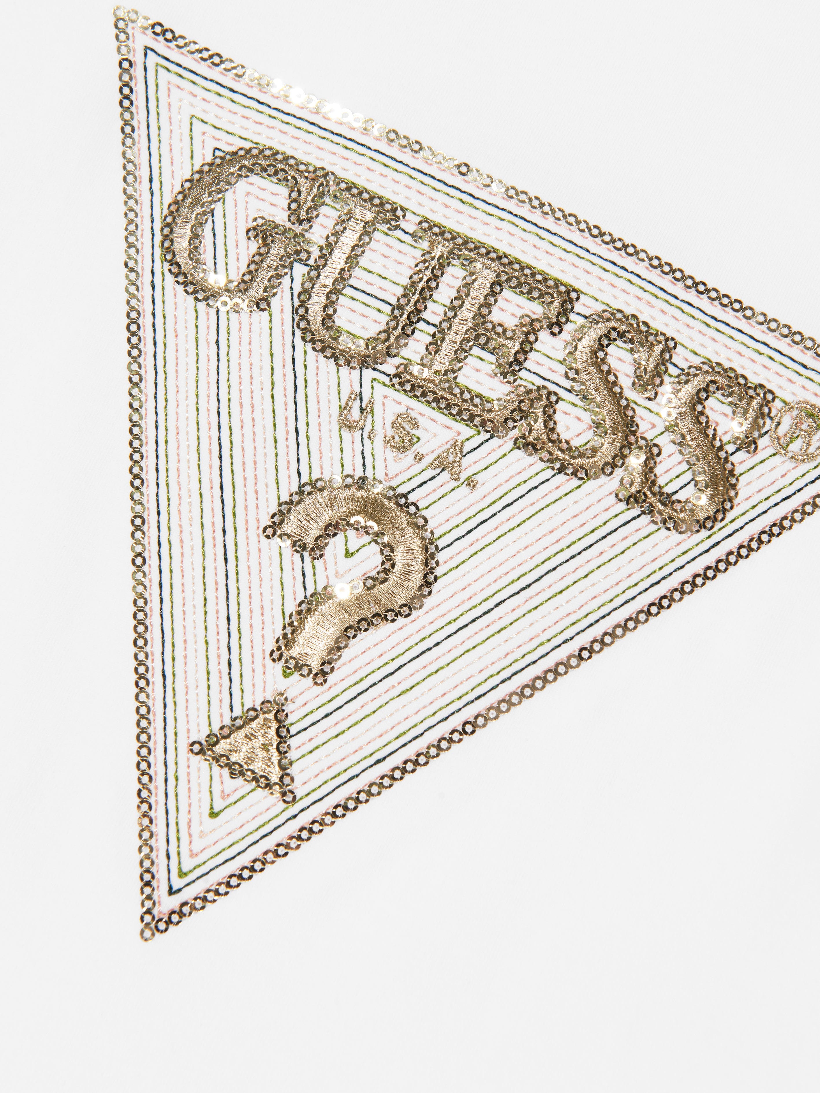 Guess Girls Logo T-Shirt in White