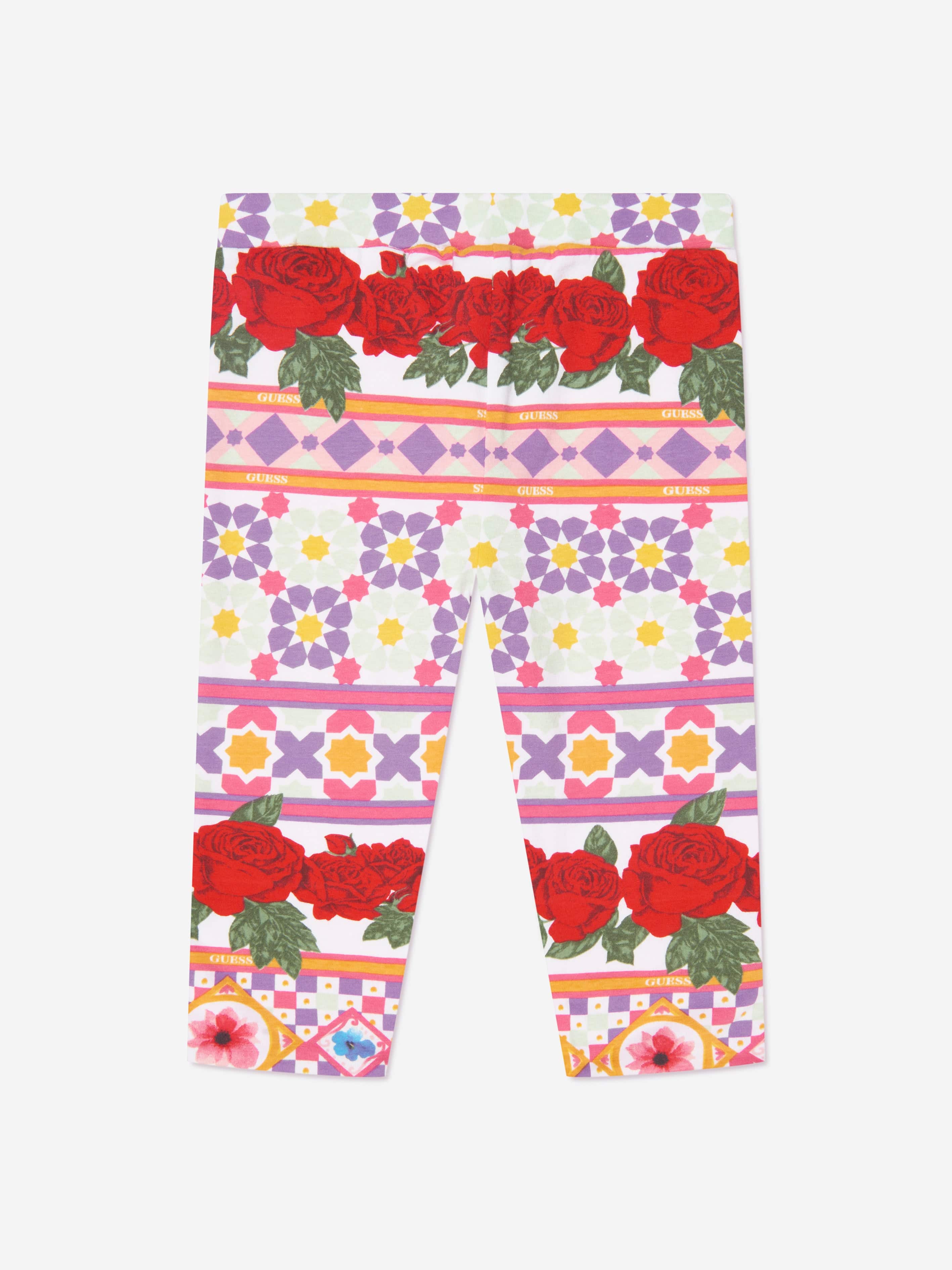 Guess Girls Reversible Leggings in Multicolour