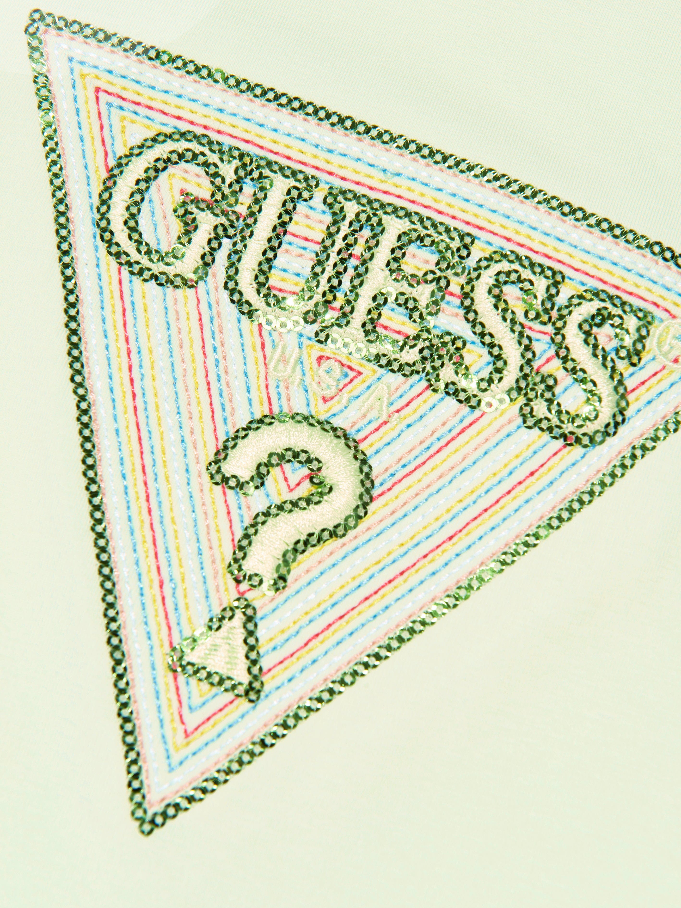 Guess Girls Logo T-Shirt in Green