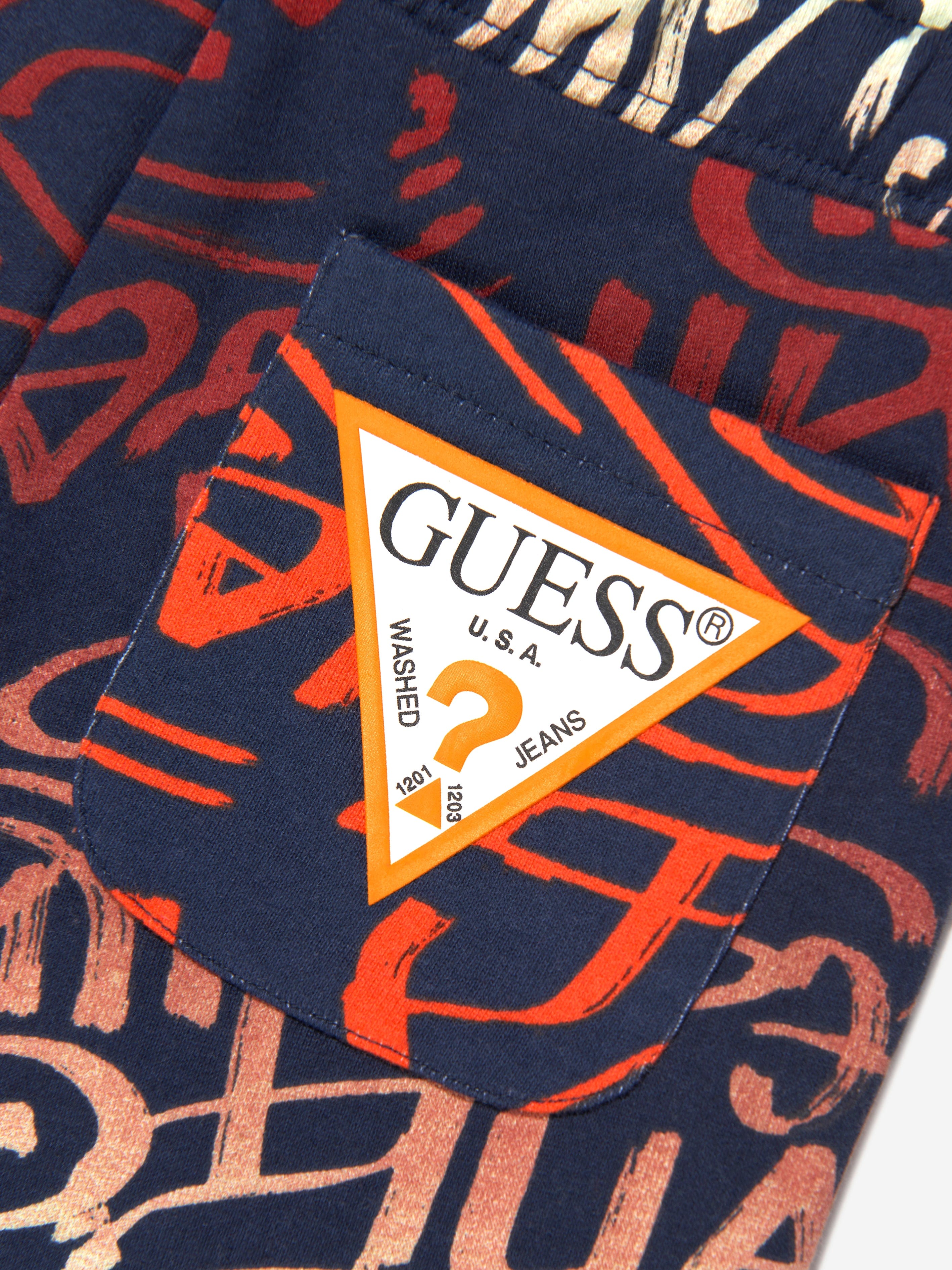 Guess Boys Logo Shorts in Multicolour