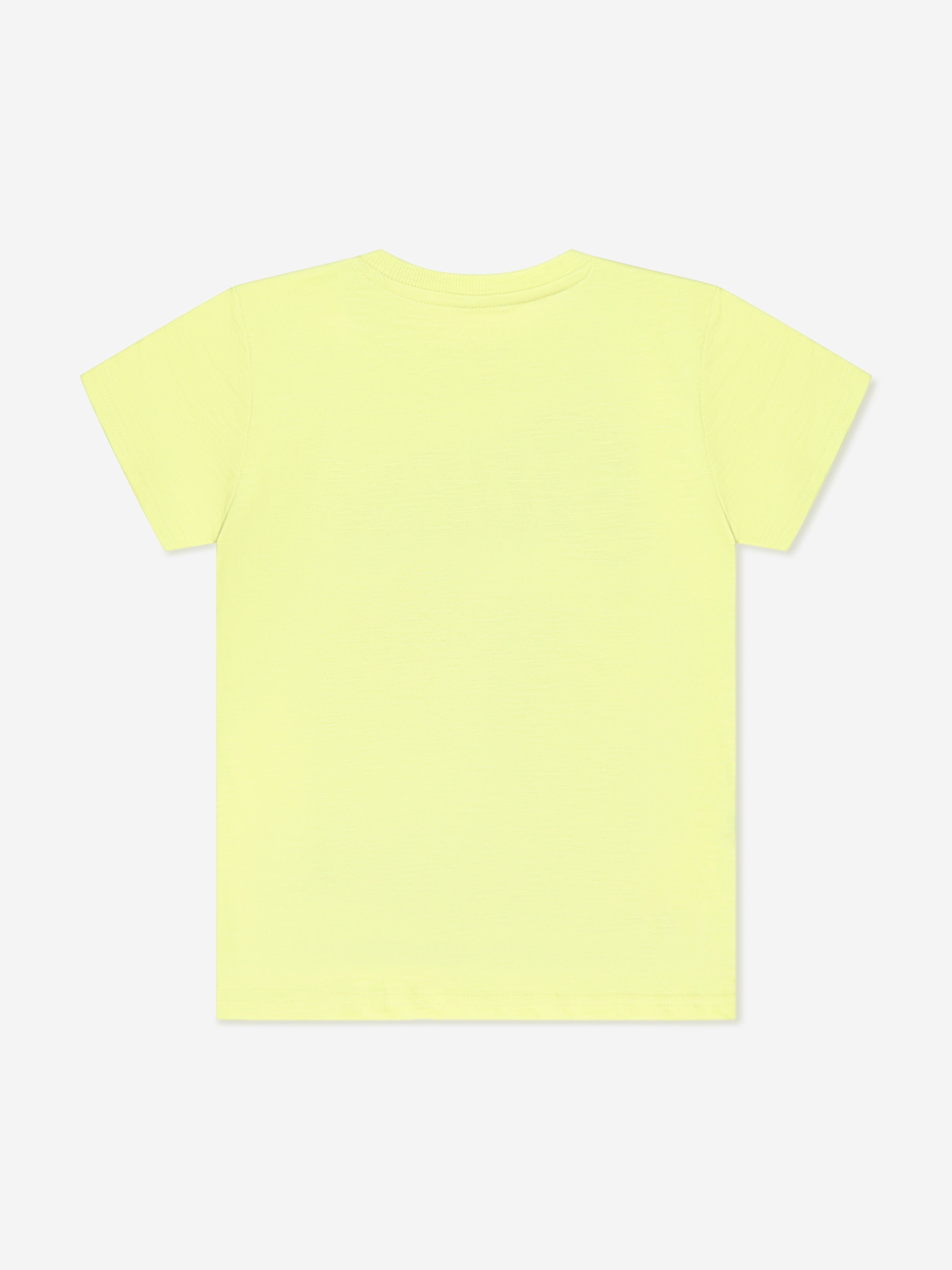 Guess Boys Graphic Print T-Shirt in Lime