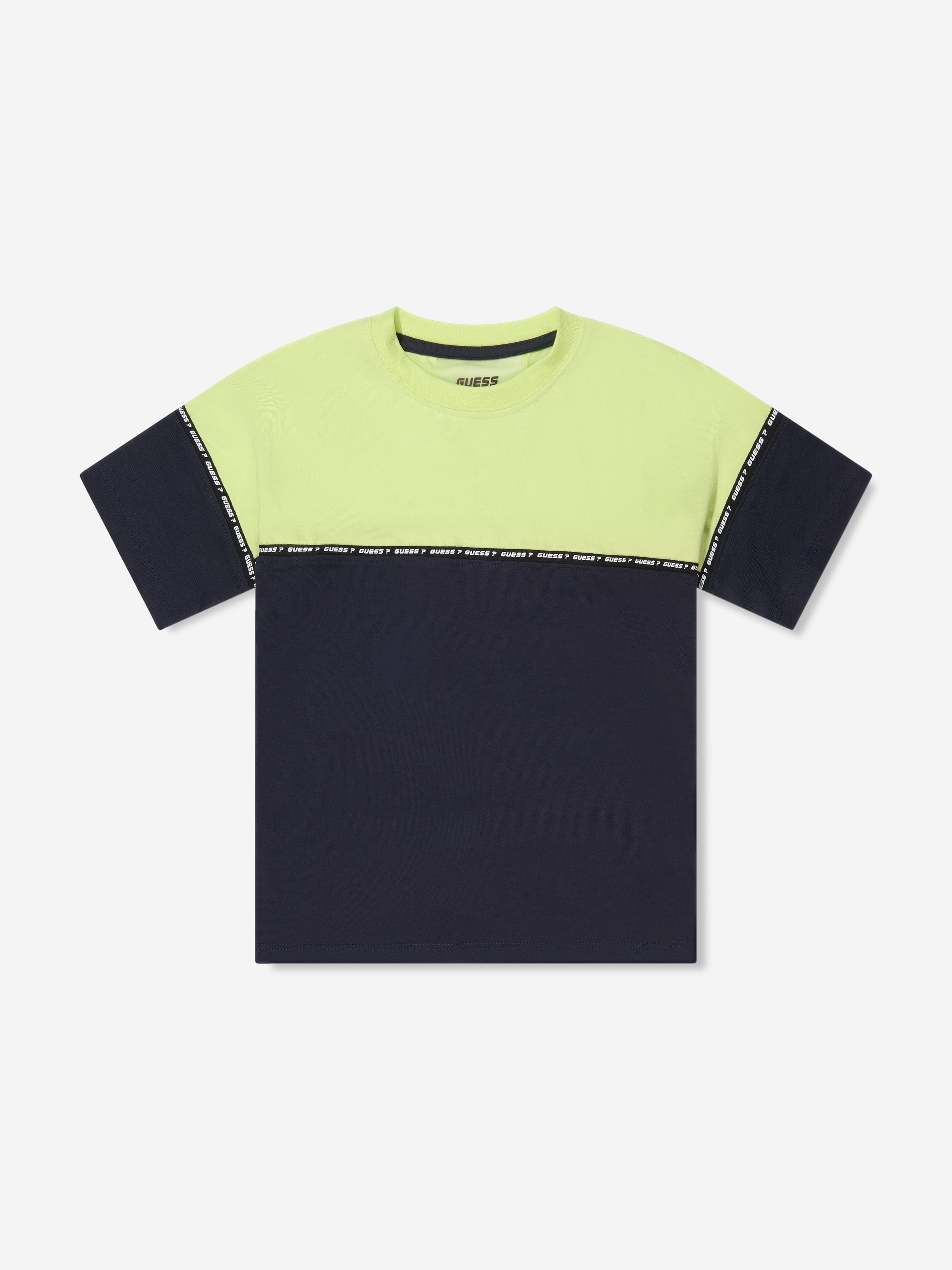 Guess Boys Colourblock T-Shirt in Black