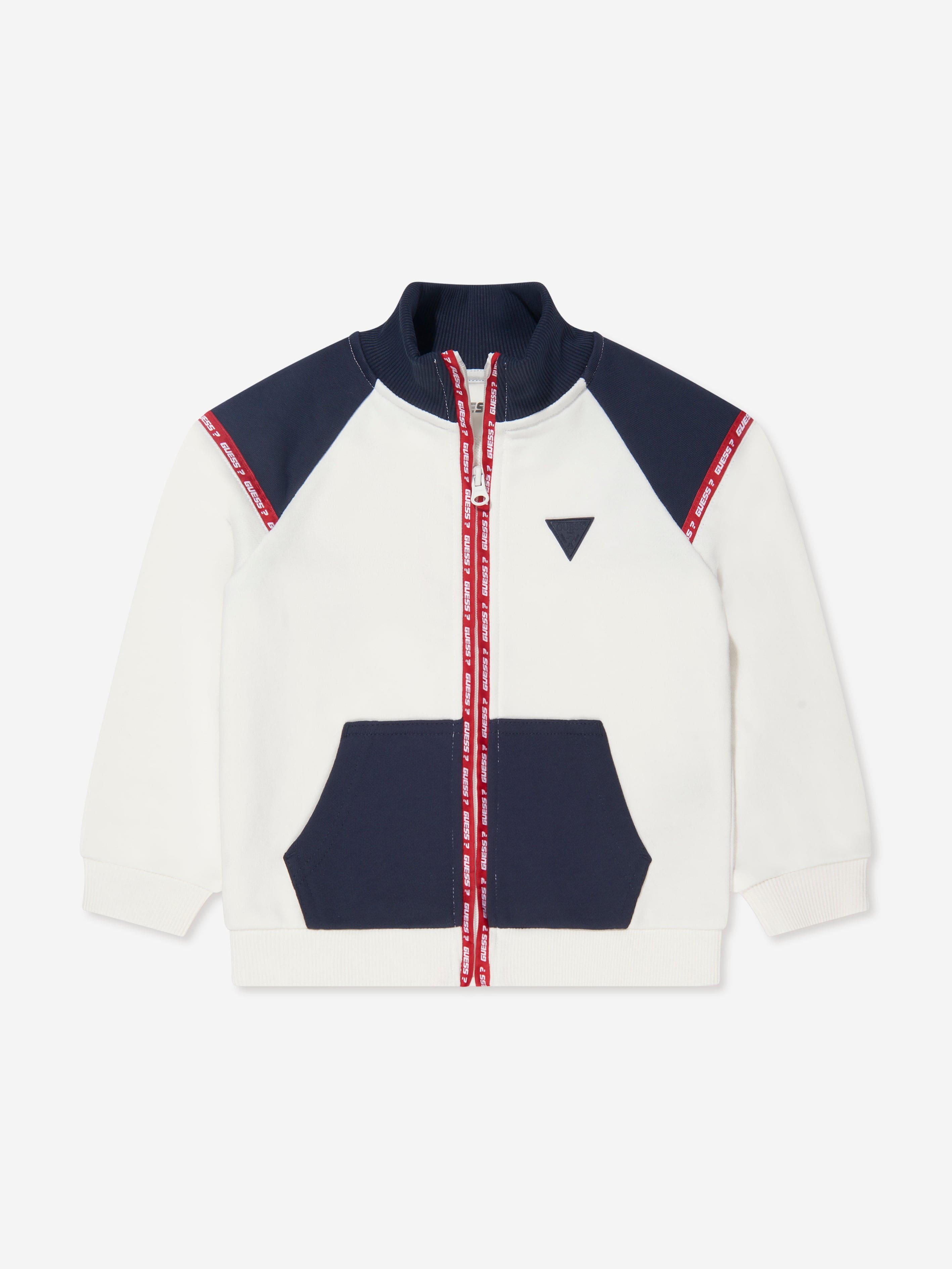 Guess Boys Zip Up Top in White