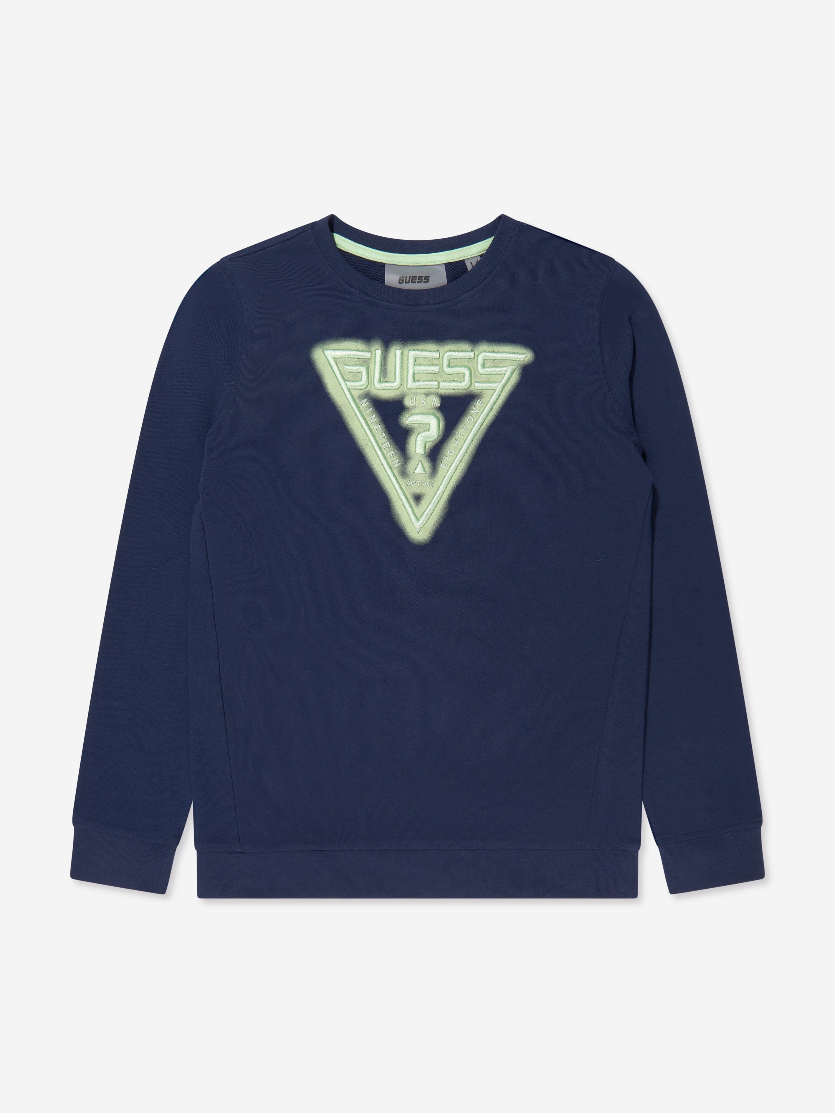 Guess Boys Logo Sweatshirt in Blue