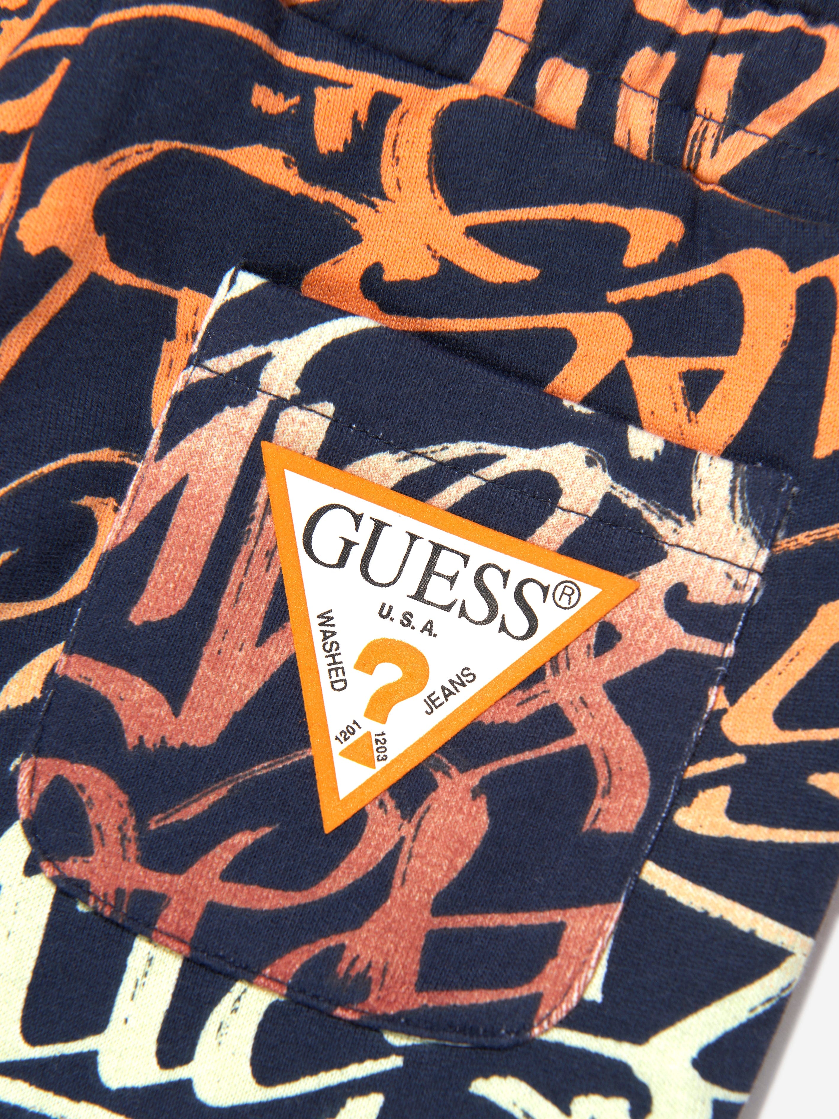 Guess Boys Logo Shorts in Multicolour