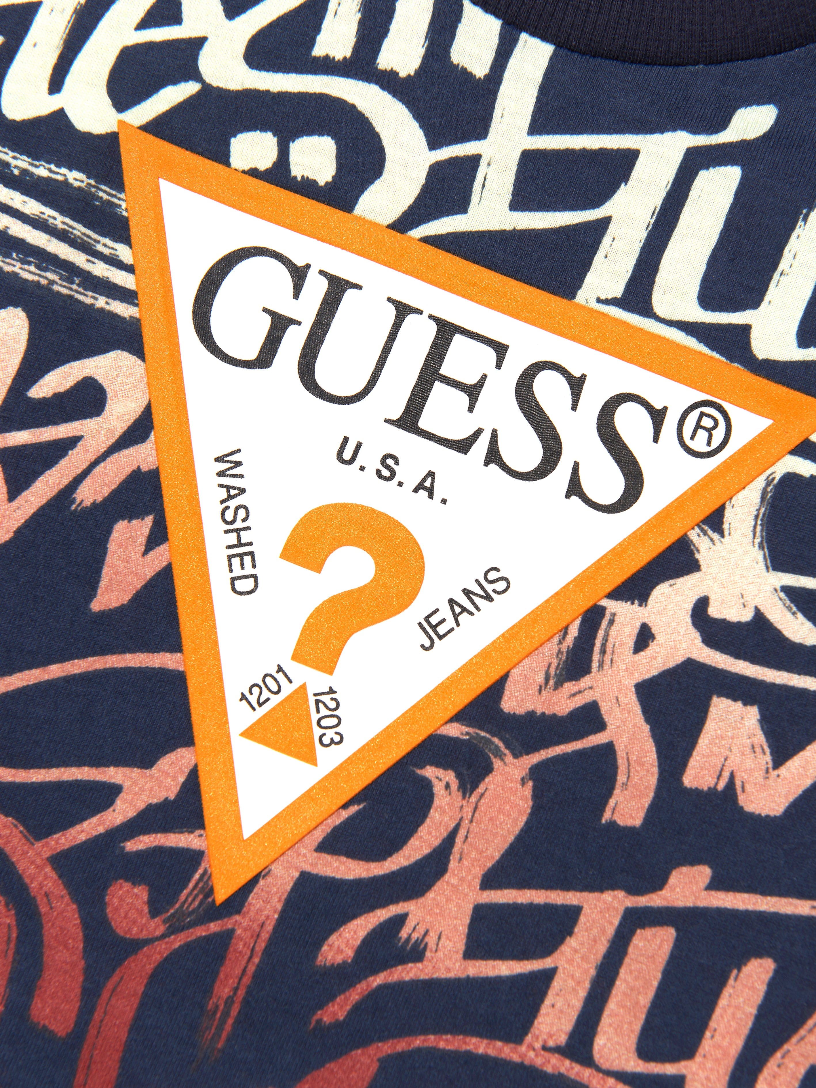 Guess Boys Logo T-Shirt in Multicolour