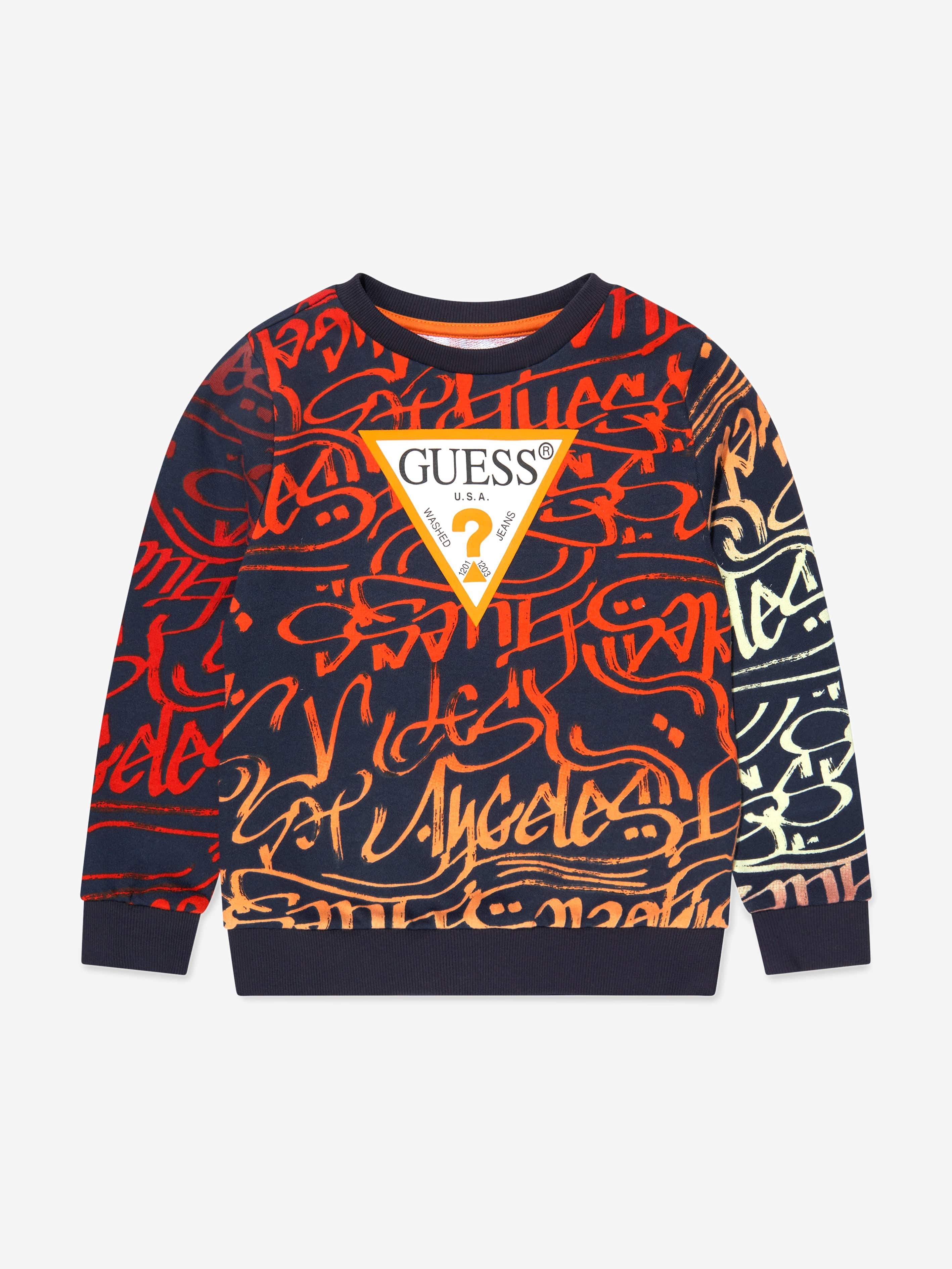 Guess Boys Logo Sweatshirt in Multicolour