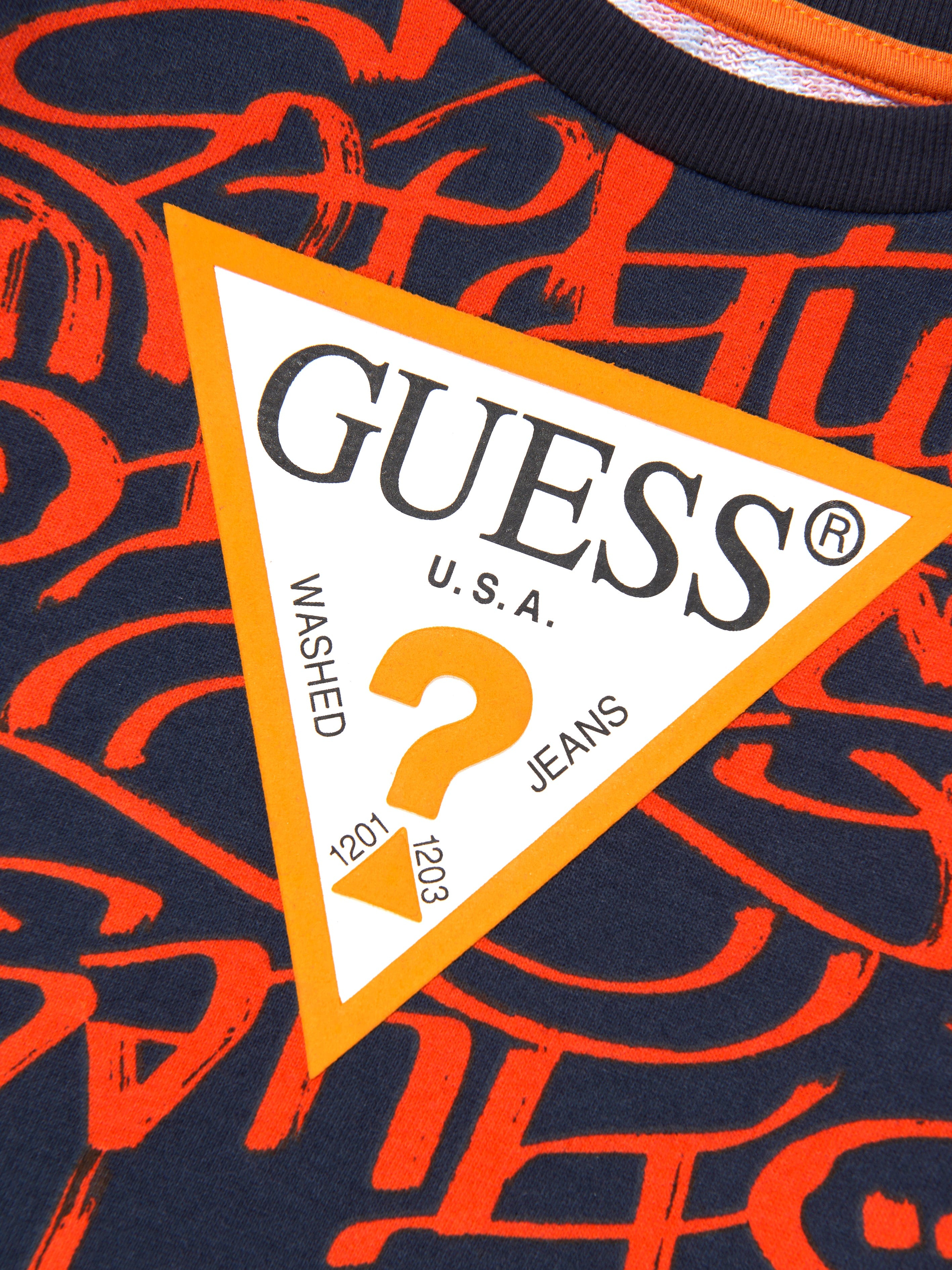 Guess Boys Logo Sweatshirt in Multicolour