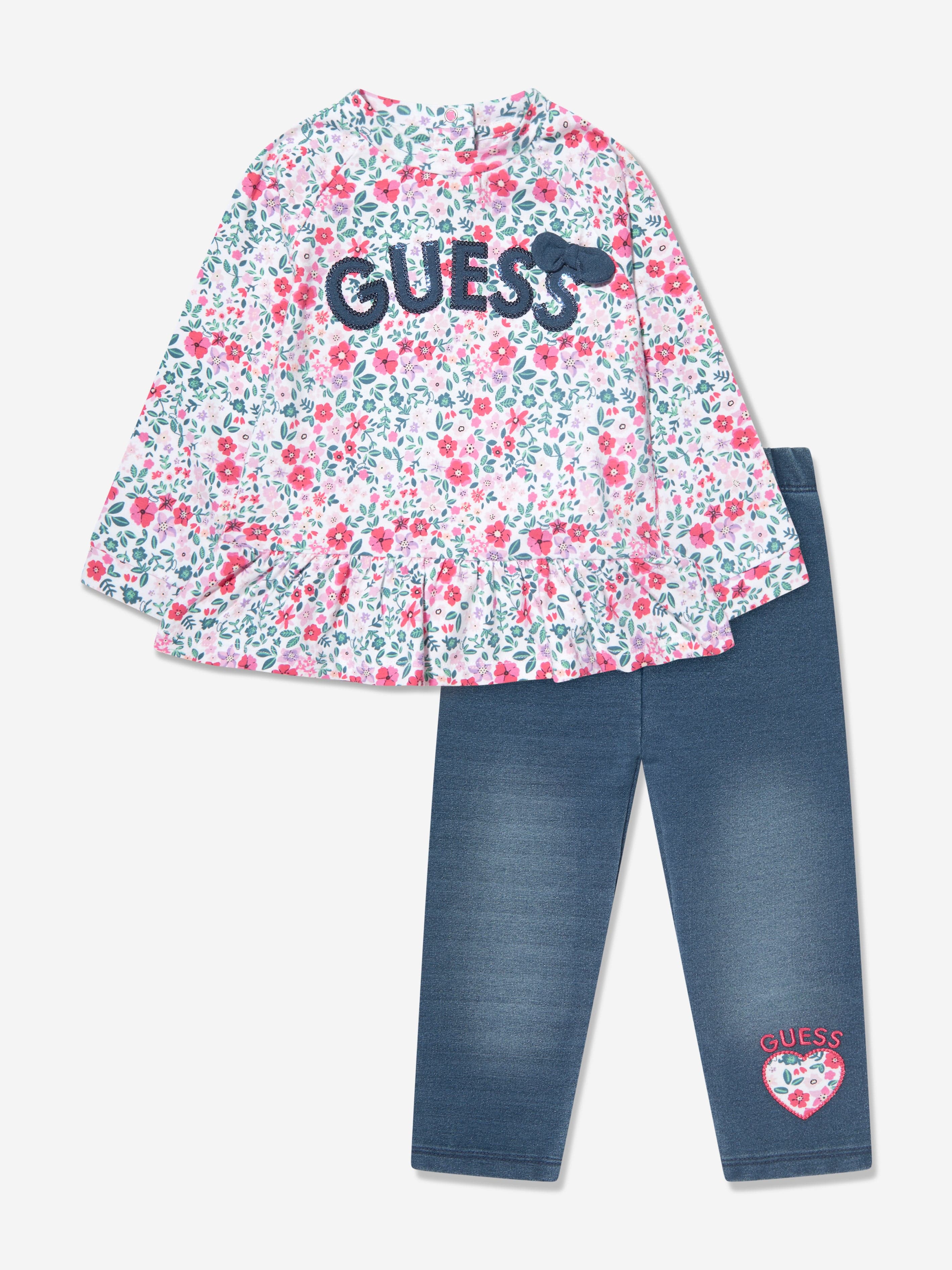 Guess Baby Girls Trouser Set in Multicolour