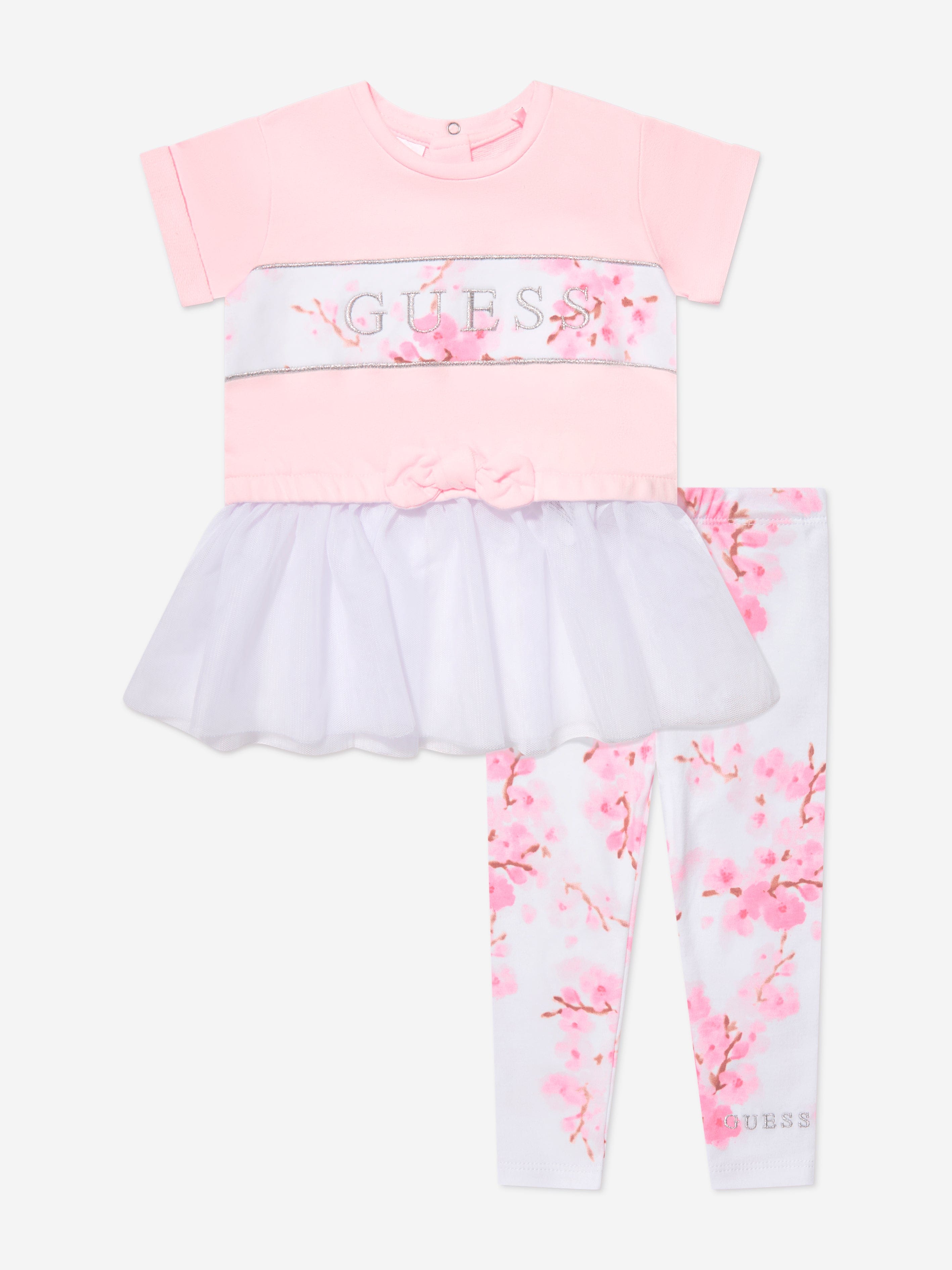 Guess Baby Girls Leggings Set in Pink