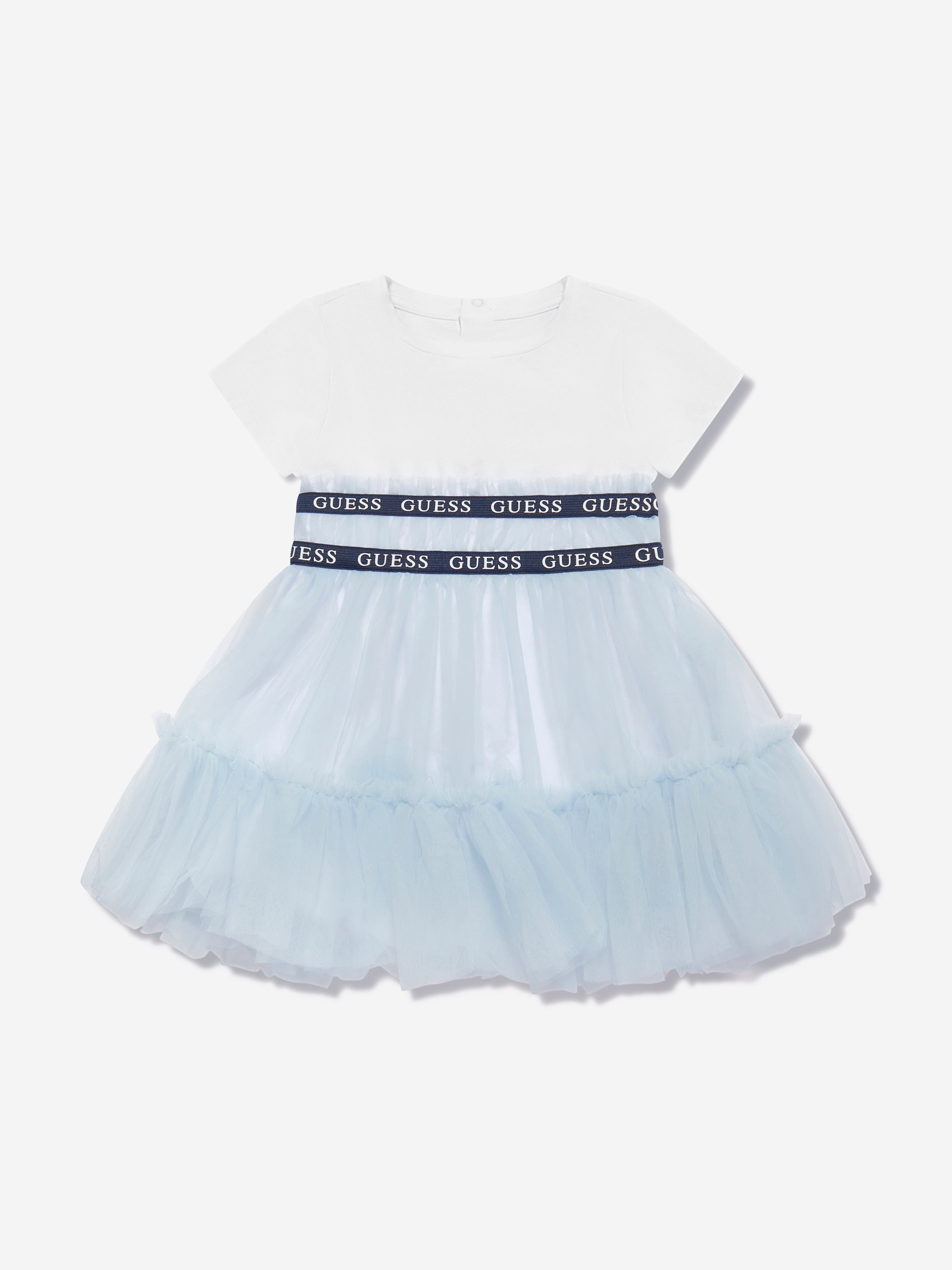 Guess Baby Girls Dress With Bloomers in White