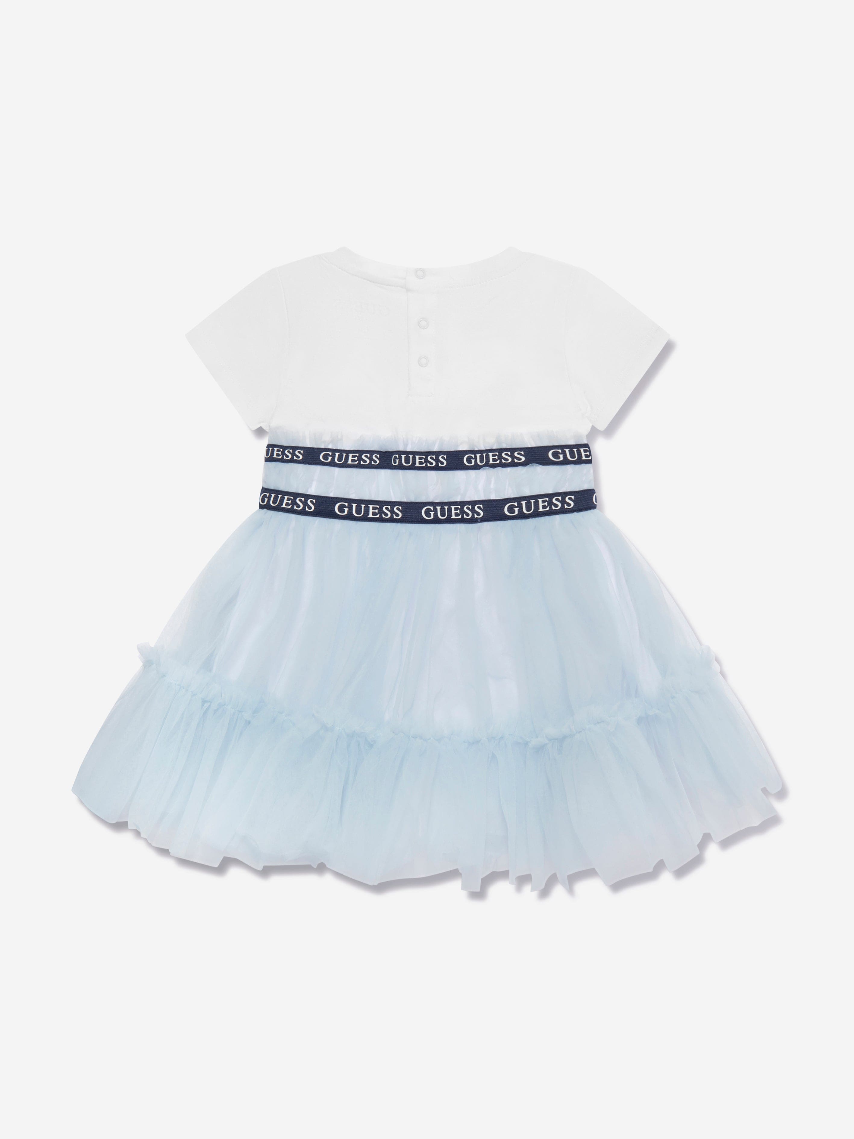 Guess Baby Girls Dress With Bloomers in White