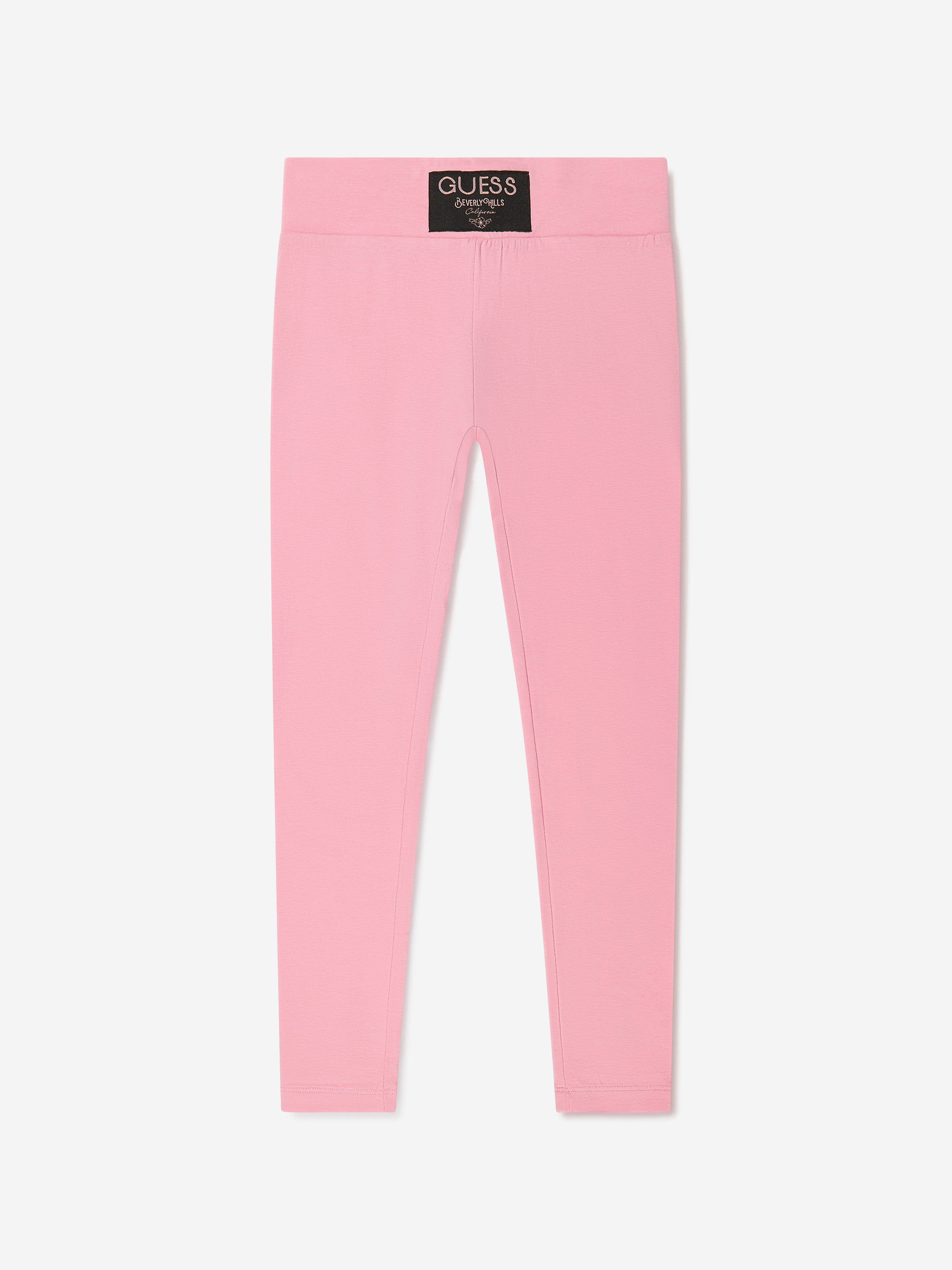 Guess Girls Logo Leggings in Pink