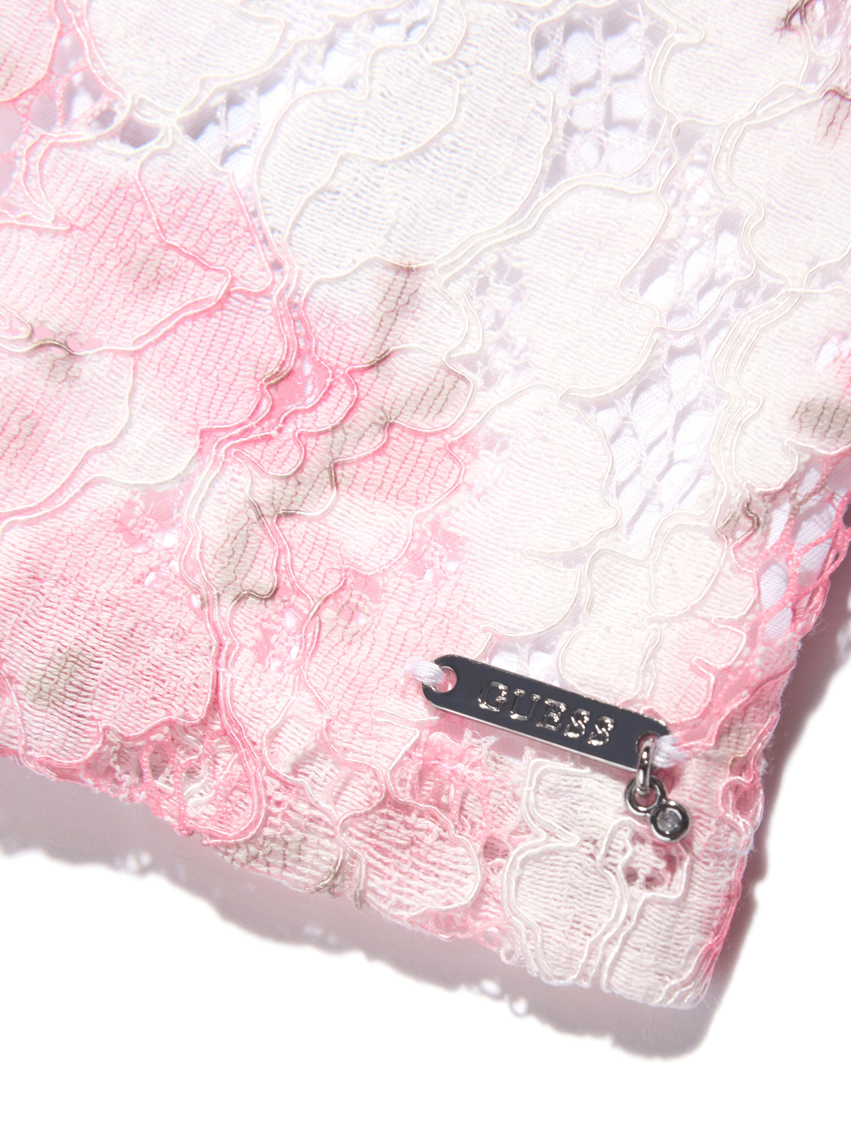 Guess Girls Cherry Blossom Lace Shorts in White